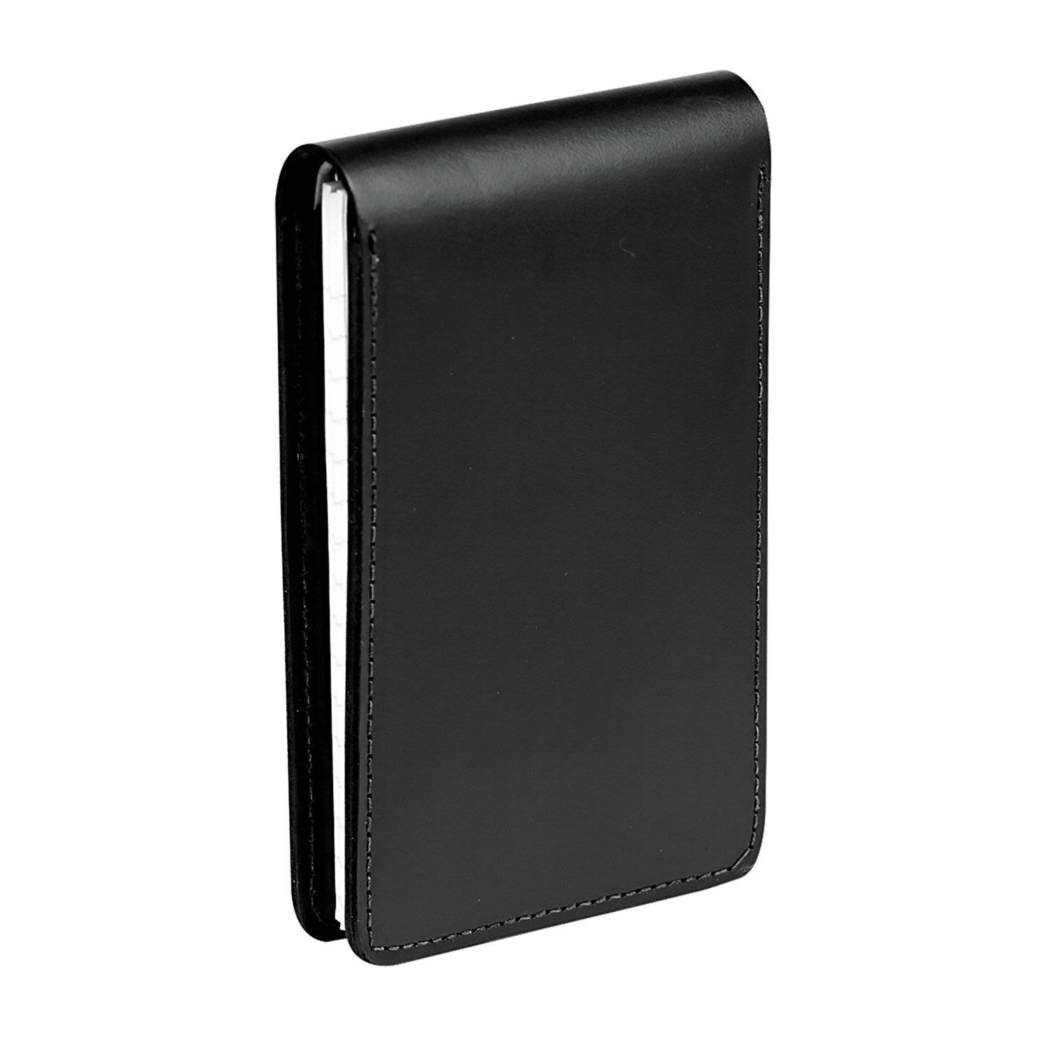 LawPro Black Leather Notebook in Smooth Finish