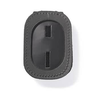 Strong Leather Company Round Snap Closure Clip on Badge Holder 71210-0002 for sale online