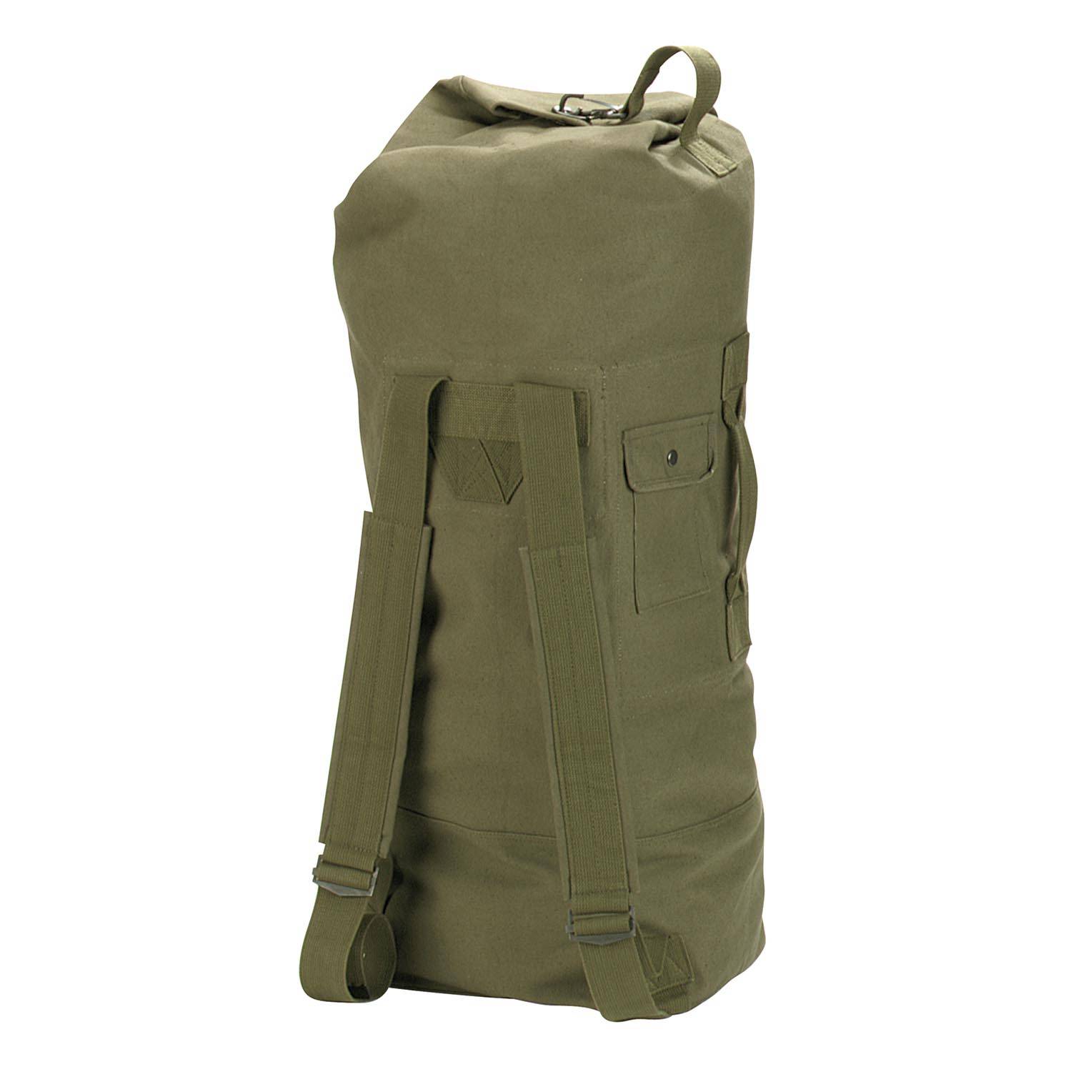 ROTHCO G.I. STYLE CANVAS DOUBLE STRAP DUFFLE BAG
