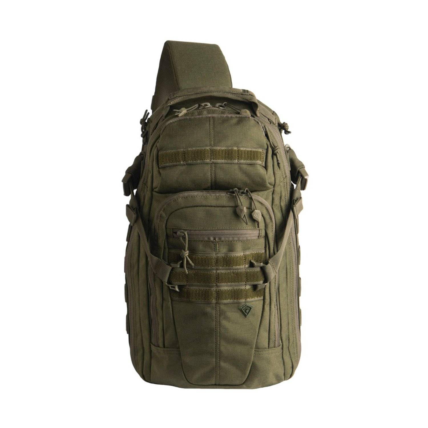 FIRST TACTICAL CROSSHATCH SLING PACK IN OLIVE DRAB