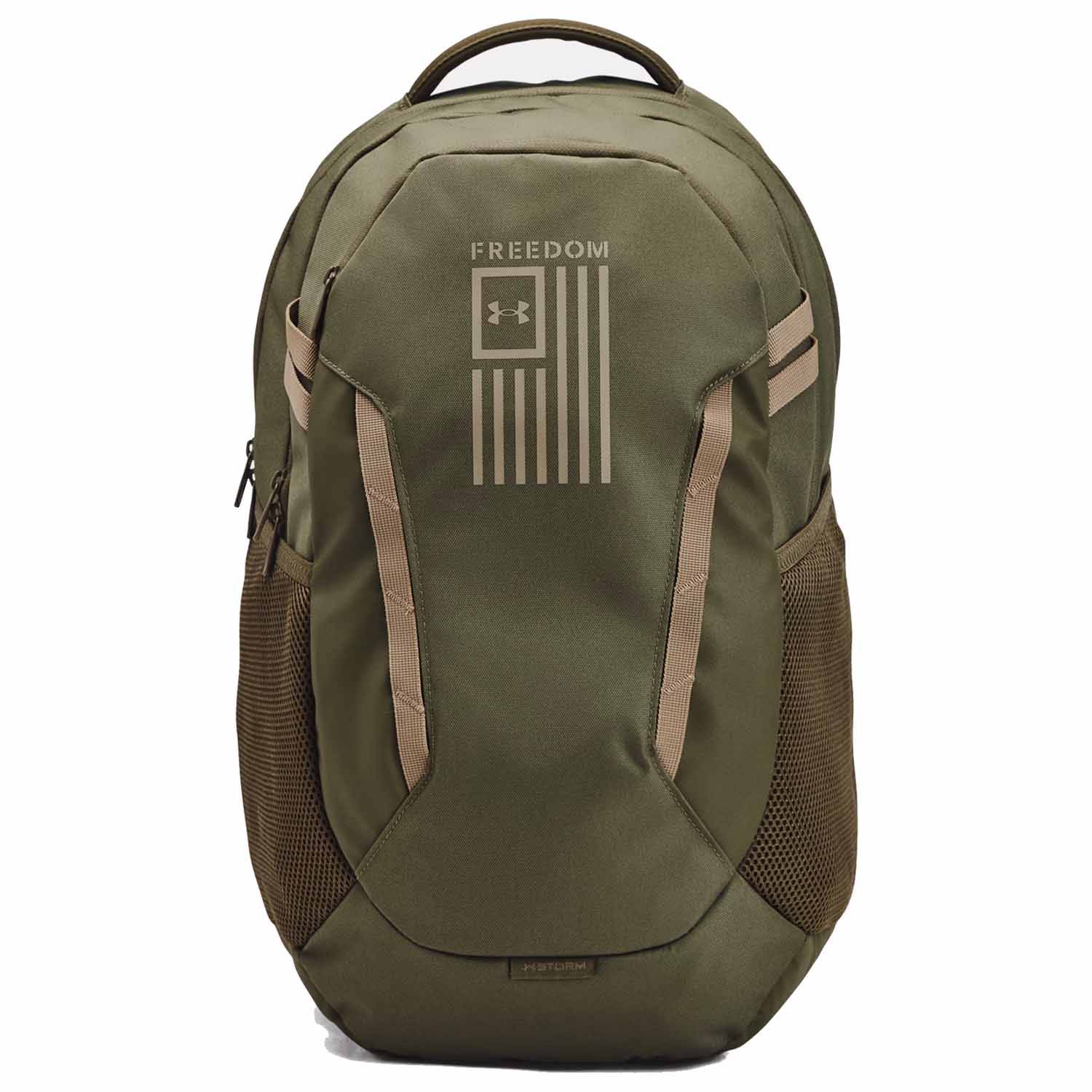UNDER ARMOUR HUSTLE FREEDOM BACKPACK IN MARINE OLIVE DRAB
