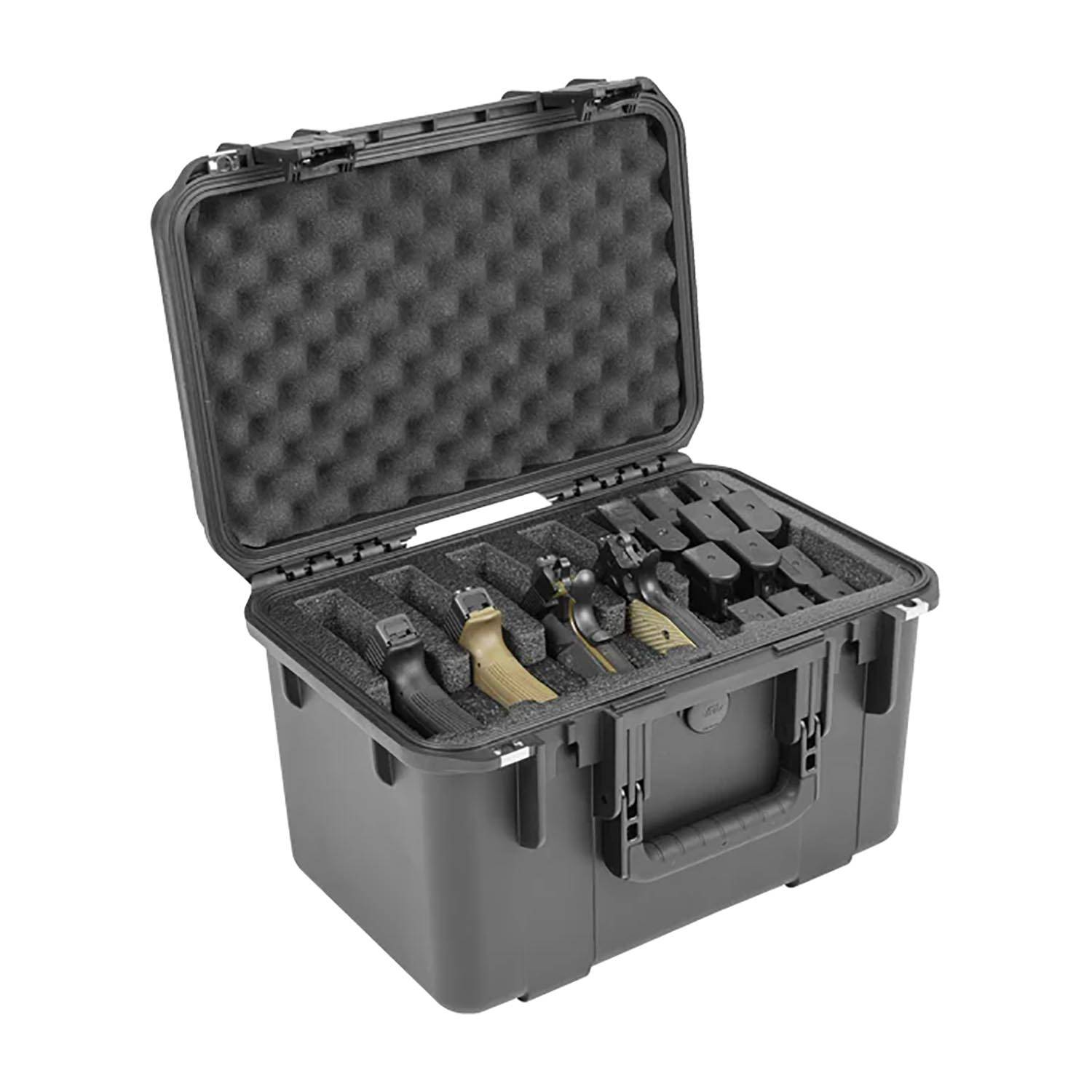 SKB ISERIES MULTI 4 HANDGUN CASE WITH CUSTOM FOAM