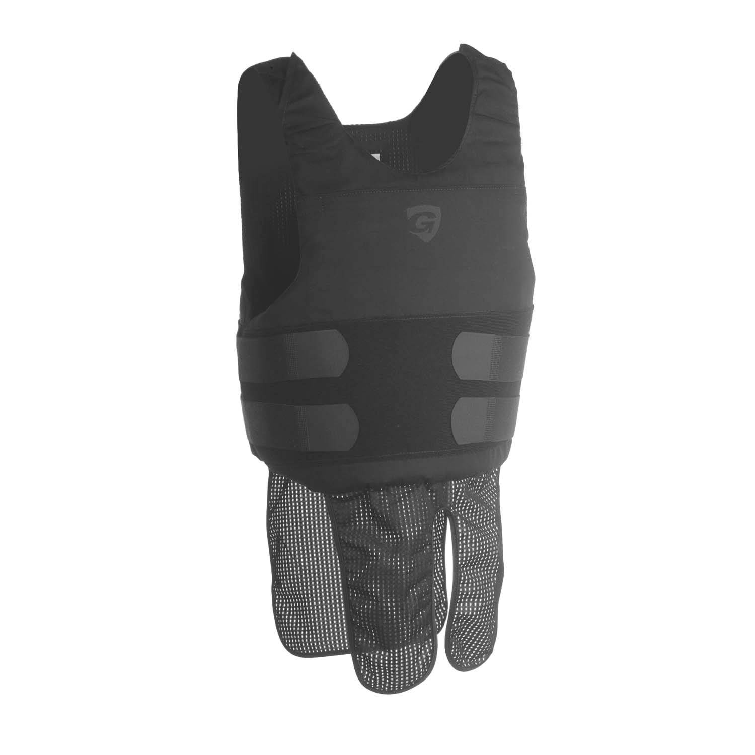 Compression Shirt Bulletproof Vest NIJ IIIA Plate Carrier 4 Pockets Black