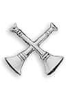 Blackinton 2 Crossed Bugles Pin