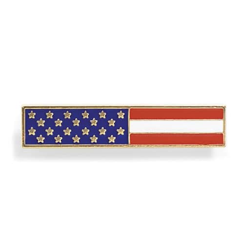 US Flag LAPEL PIN UP Uniform Commendation Bar CAPITAL POLICE WASHINGTON DC GIFT 