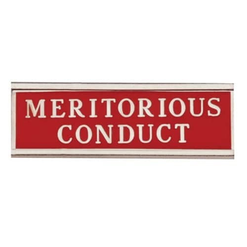 Blackinton Commendation Bar Meritorious Conduct