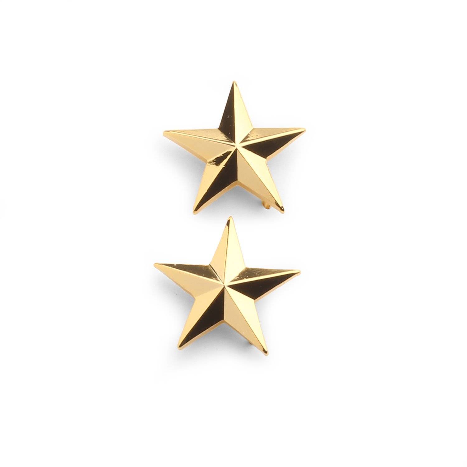 Police Chief//Sheriff 4 stars 1//2/"  Cluster Silver Pair Collar Pins Rank Insignia