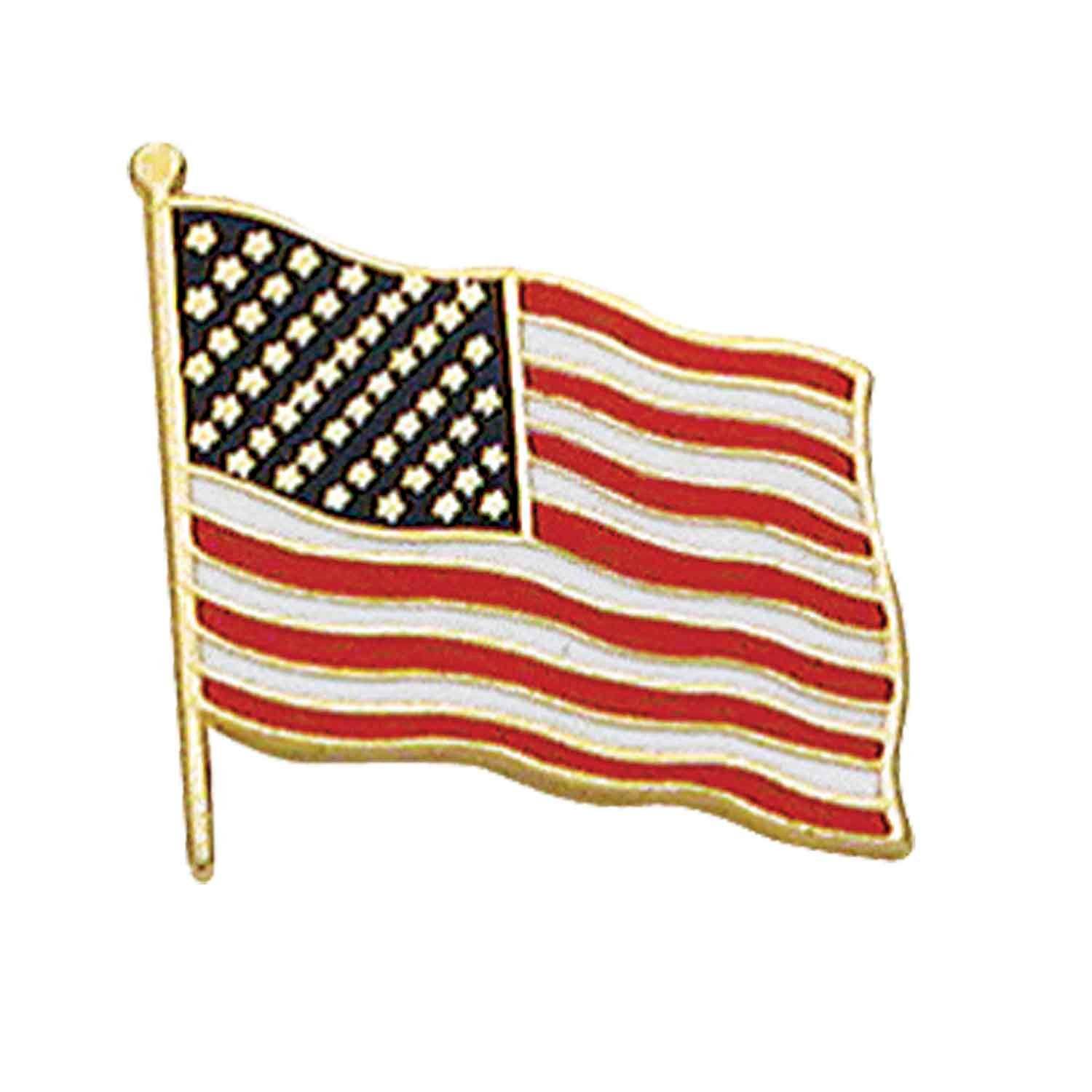 Smith & Warren Patriotic Waving American Flag