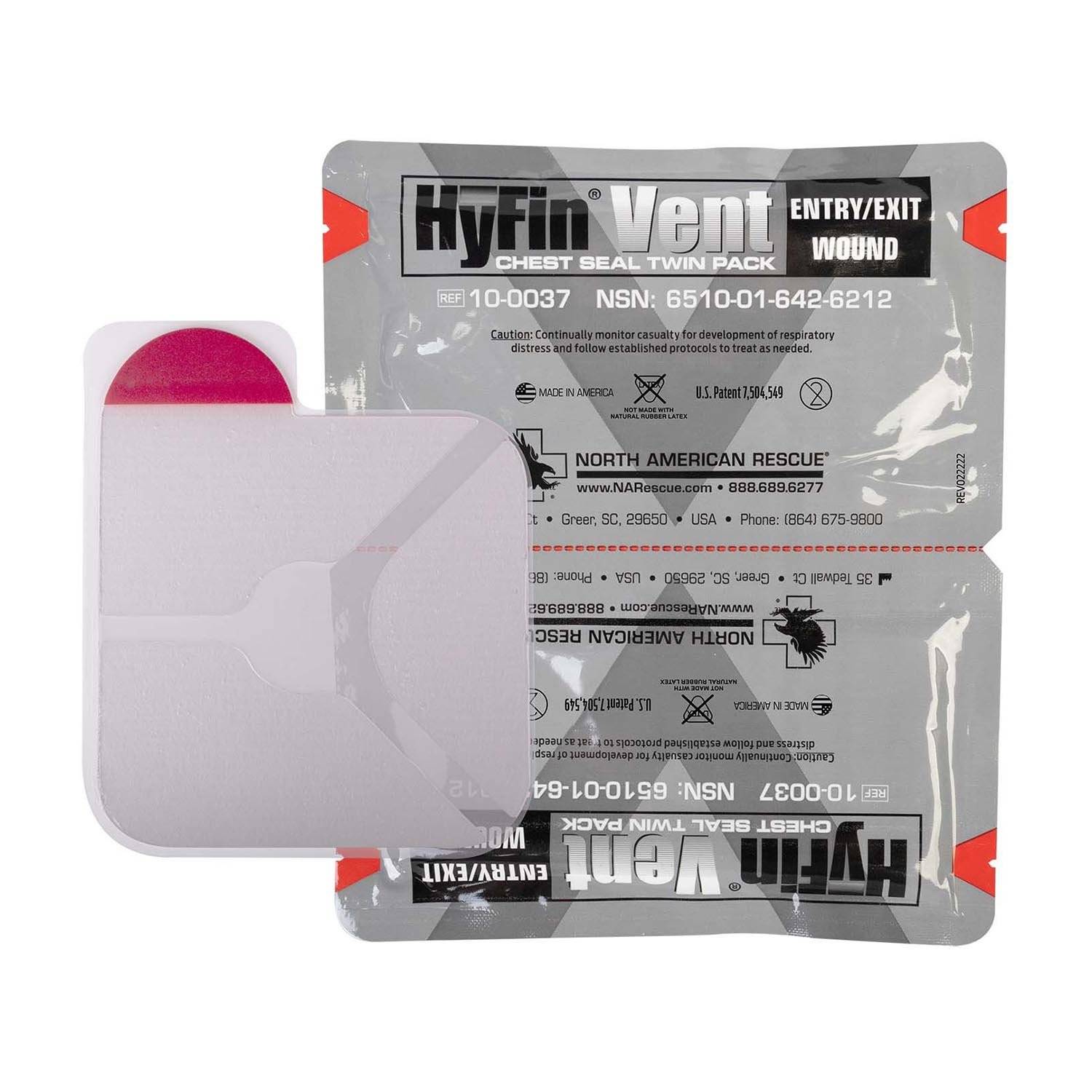 North American Rescue Hyfin Chest Seal (Twin Pack)