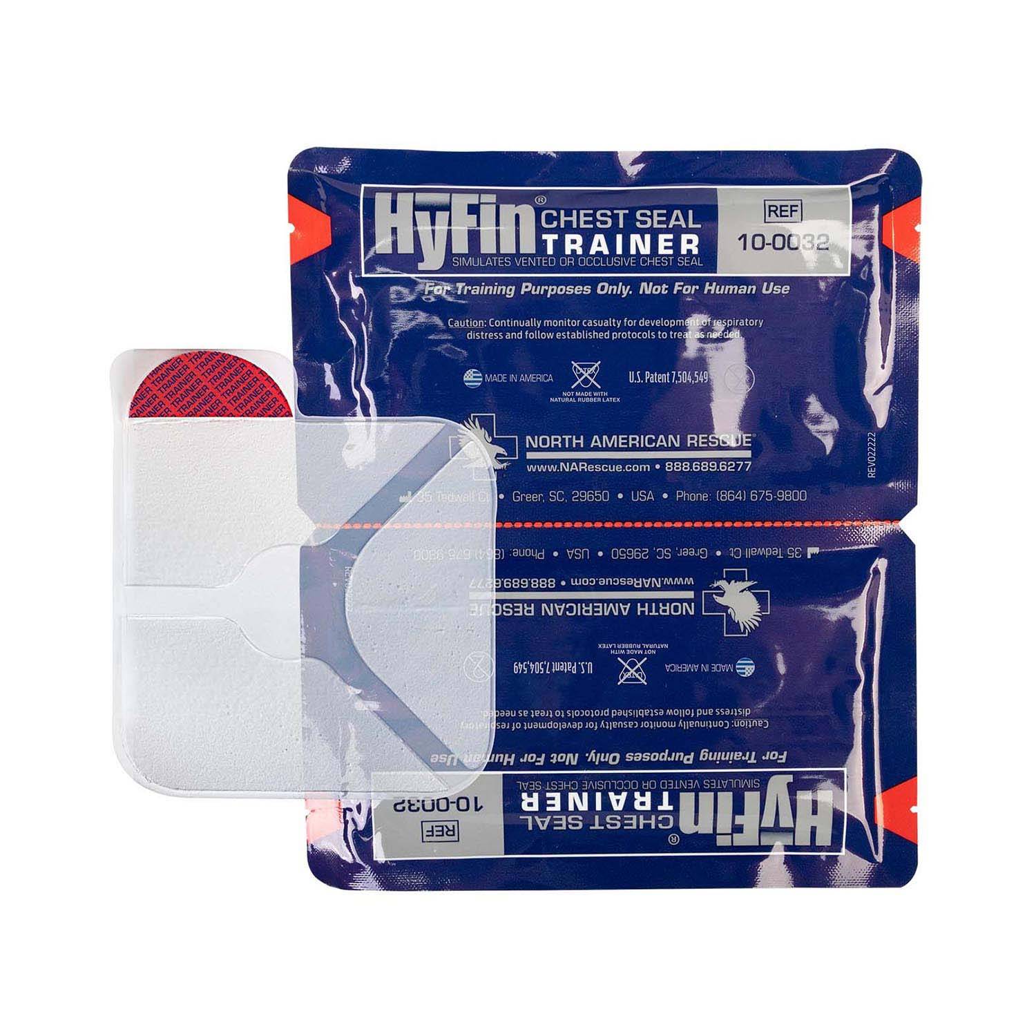 North American Rescue HyFIN Chest Seal Twin Pack Trainer