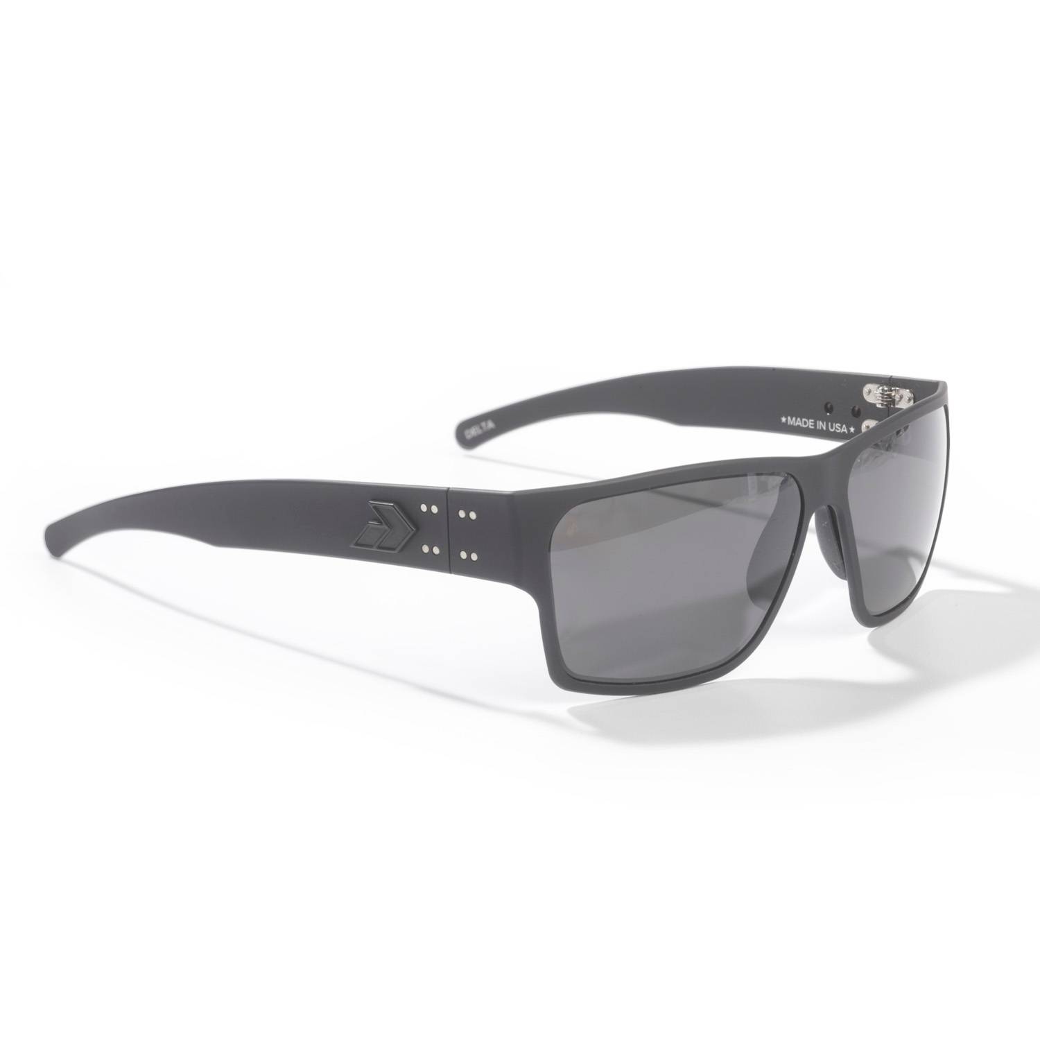 Gatorz Delta Matte Black/Smoked Polarized Sunglasses