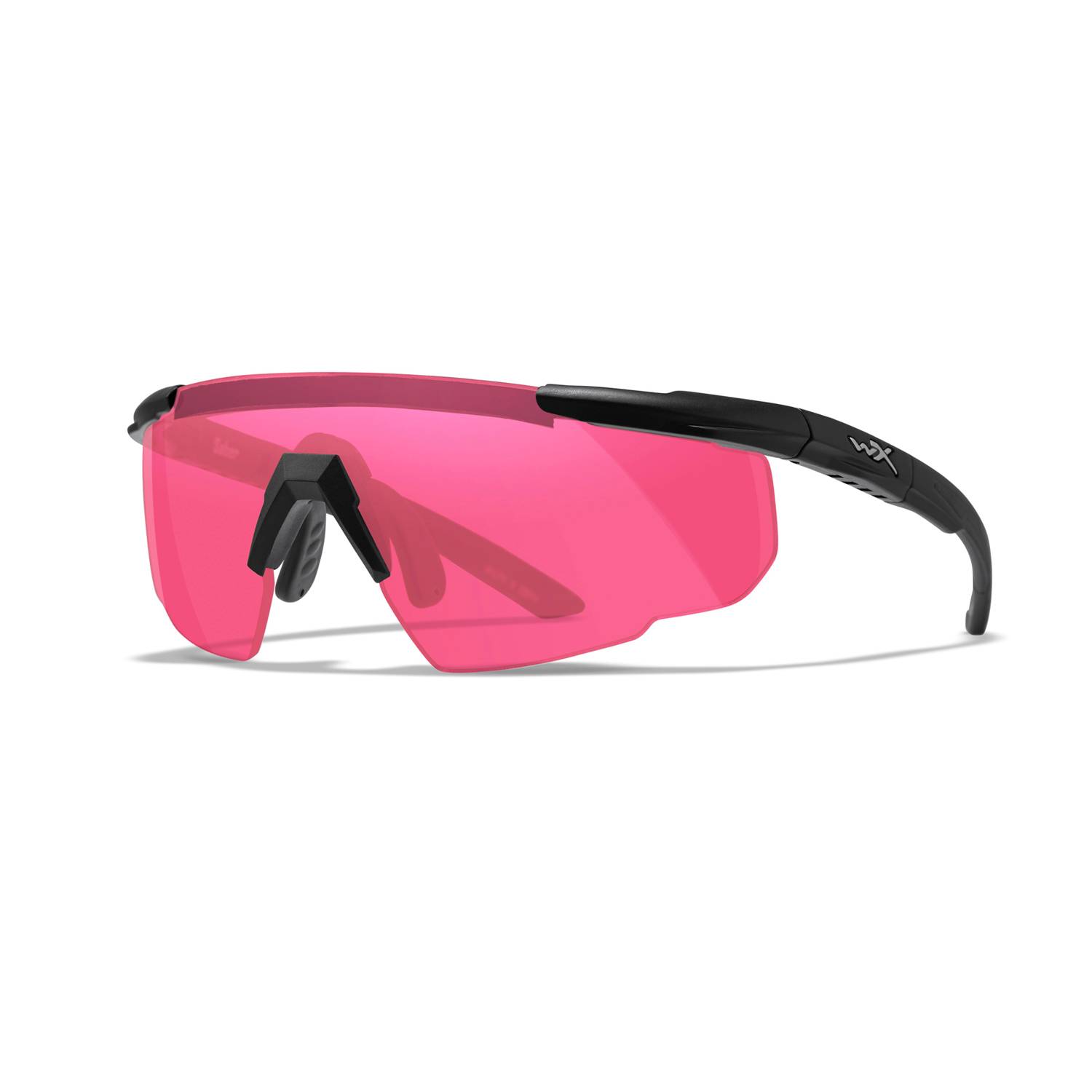 Wiley X Eyewear 309 Saber Advanced Safety Glasses Matte Black frame 3 color lens 