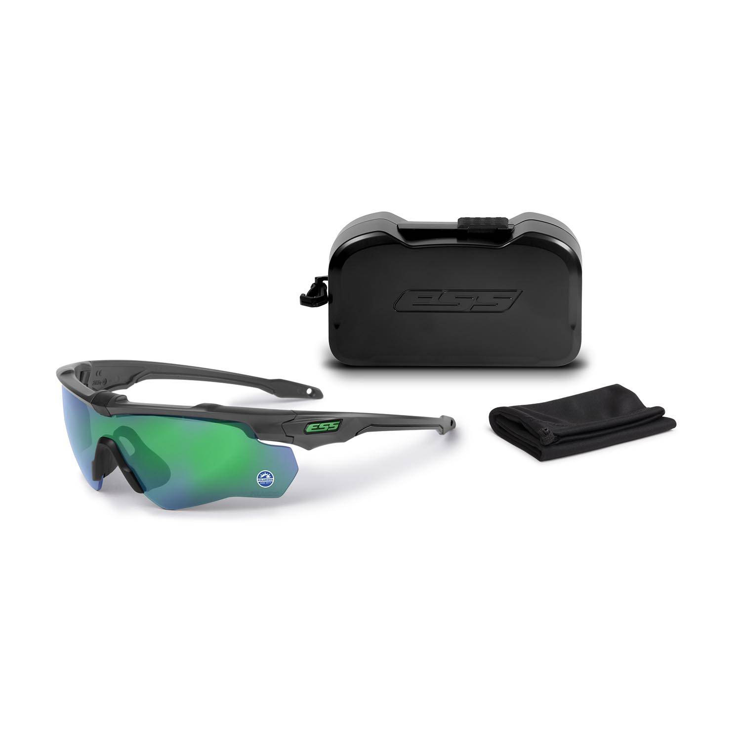 ESS CrossBlade STD Carbon ANSI Mirrored Sunglasses | Galls