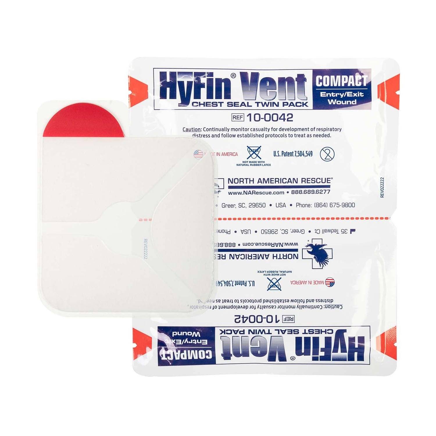 North American Rescue Hyfin Vent Compact Chest Seal Twin Pac