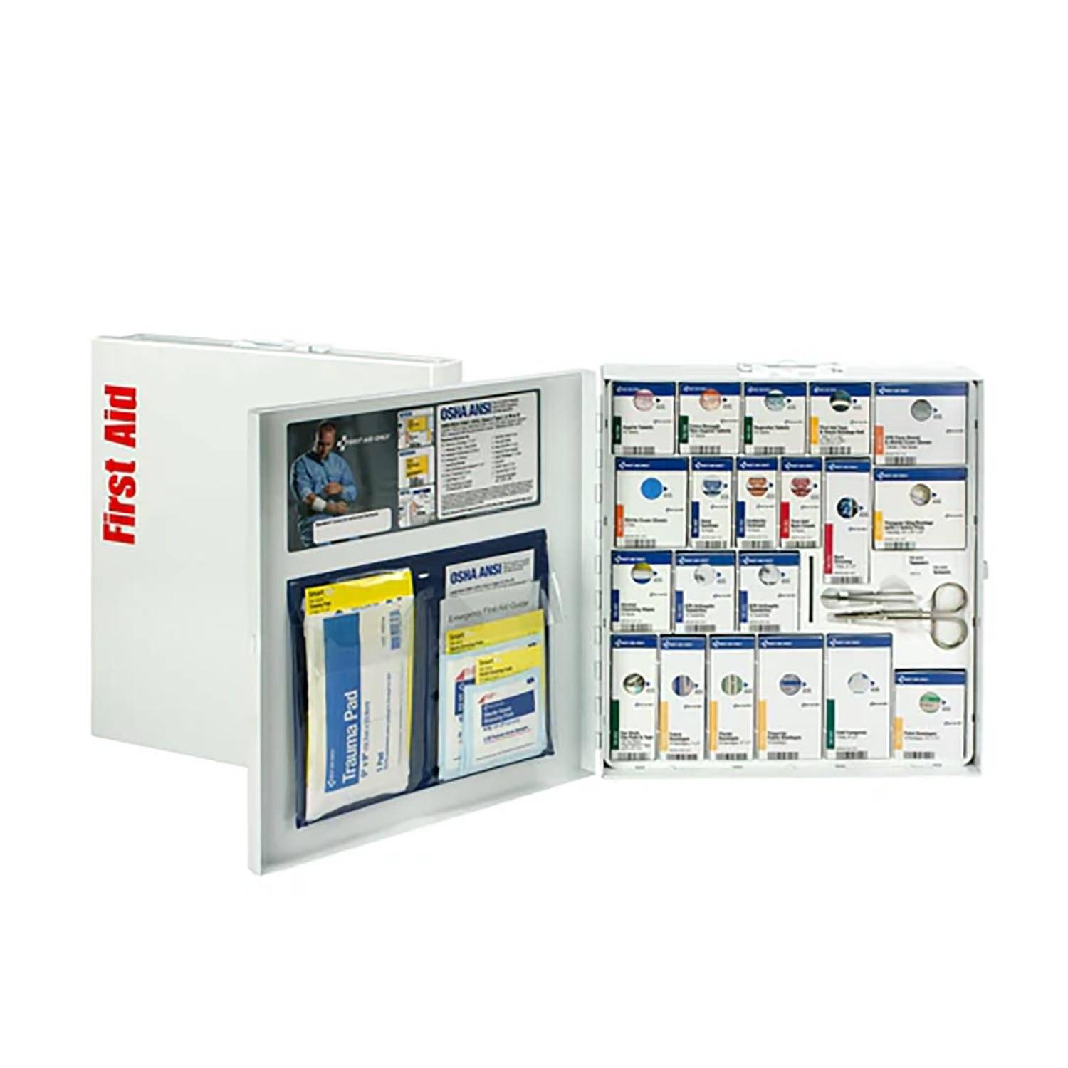 SmartCompliance 50 Person Large Metal First Aid Cabinet, ANS