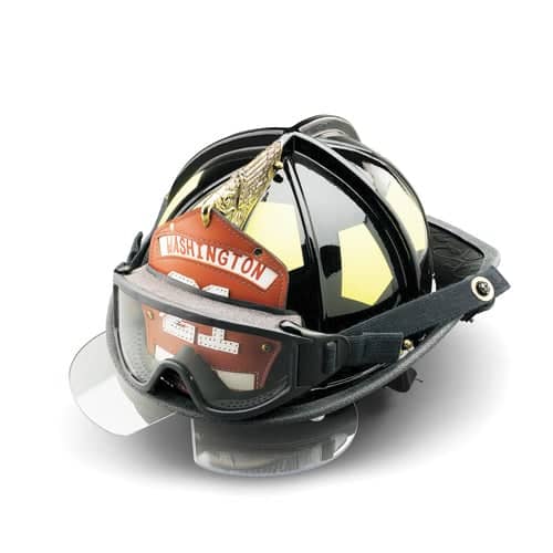Bullard UST Fire Helmet with Eyeshield and Goggles