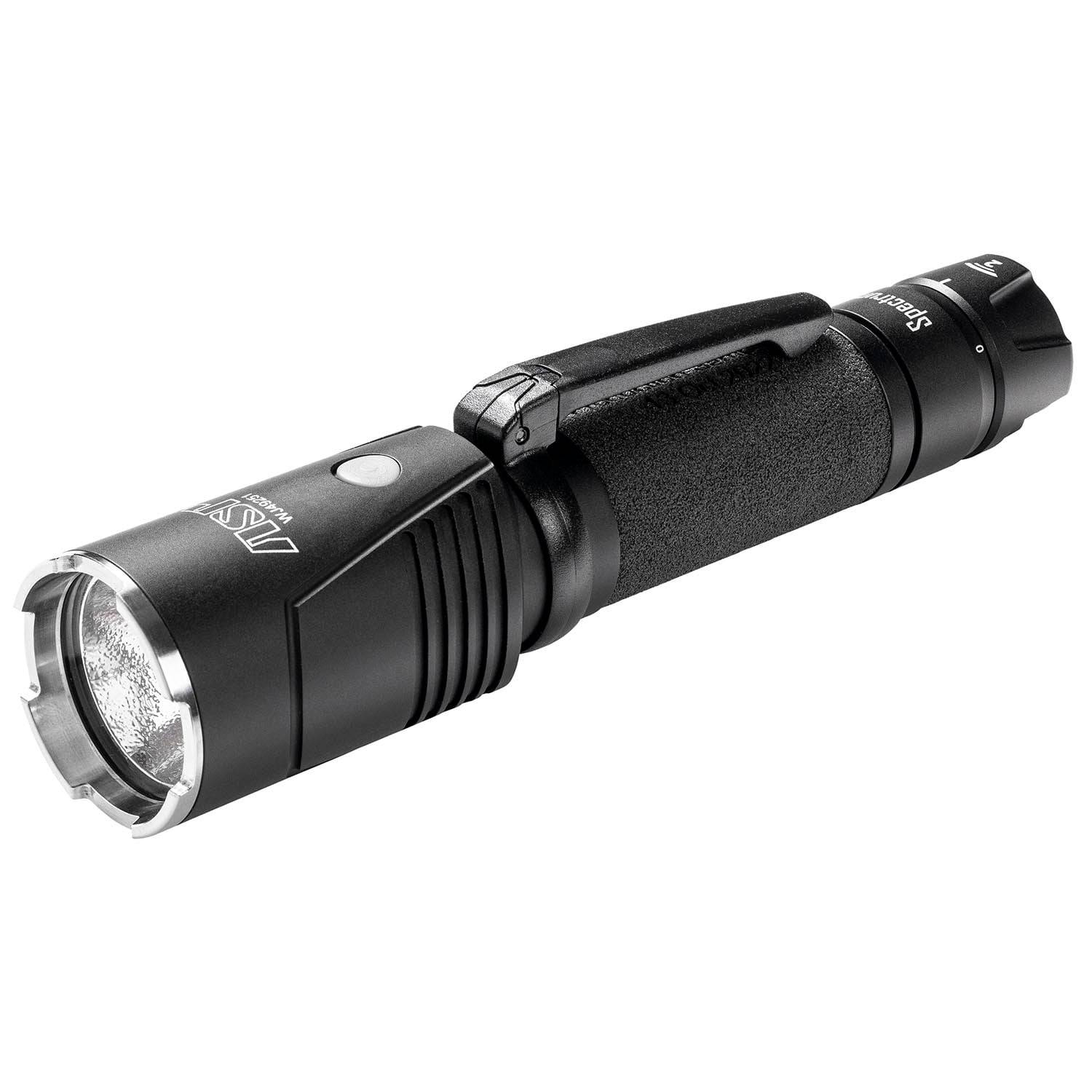 asp rechargeable flashlights Raptor DF Flashlight Rotating the bezel of the Spectrum reveals a gray selector button ASP Triad USB Flashlight