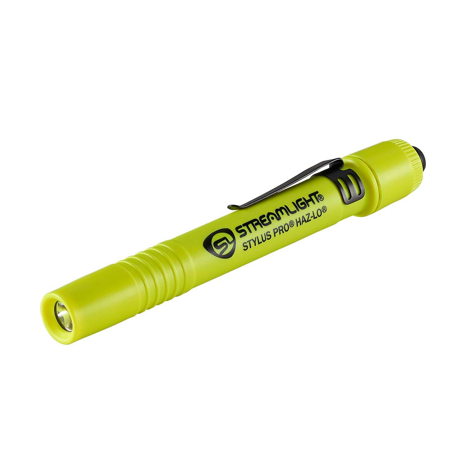 penlight streamlight flashlights 66121 Silver Stylus Pro LED highlighting its robust aluminum Construction Streamlight Stylus Pro HAZ-LO Penlight