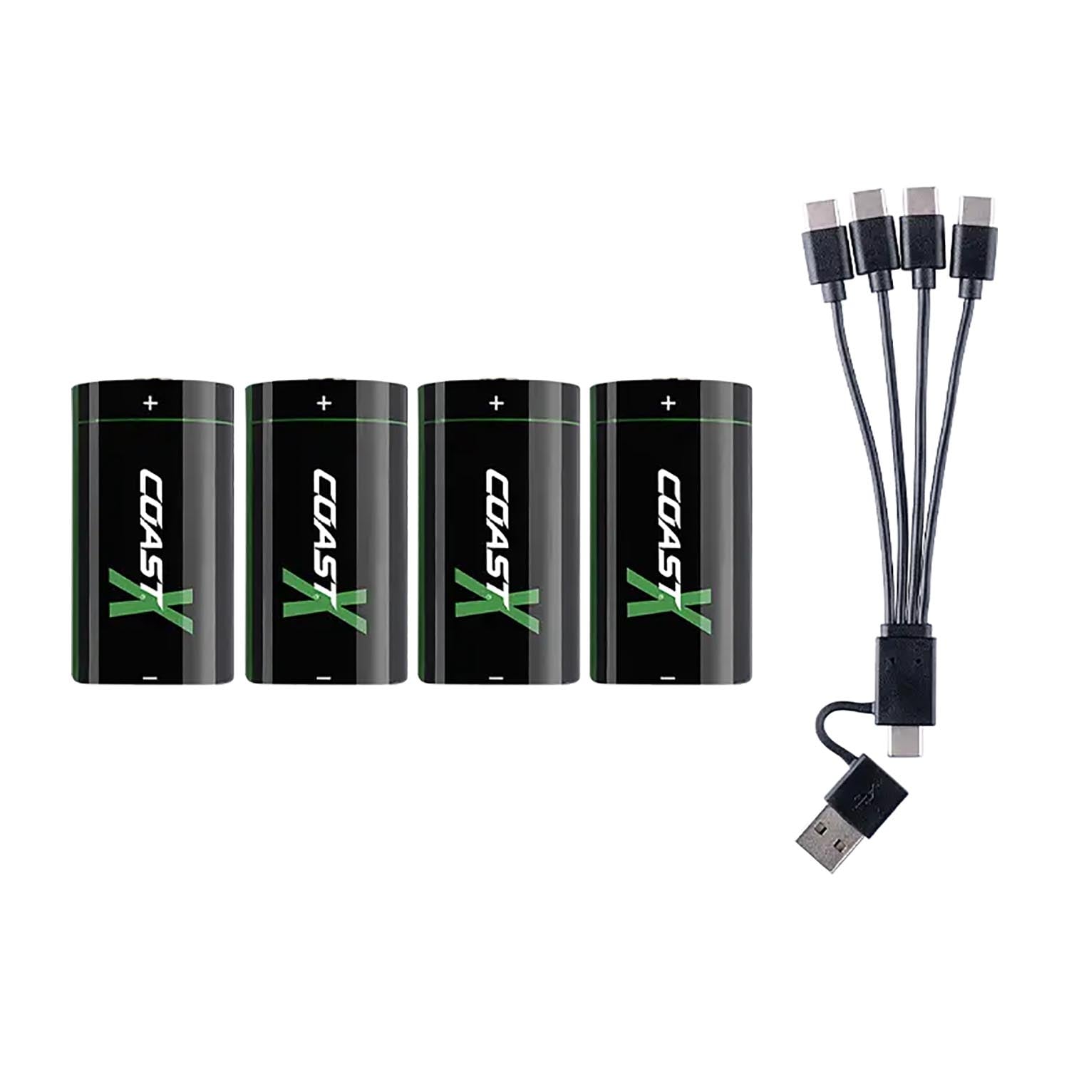 Coast ZITHION-X CR123 Rechargeable Batteries, 4PK