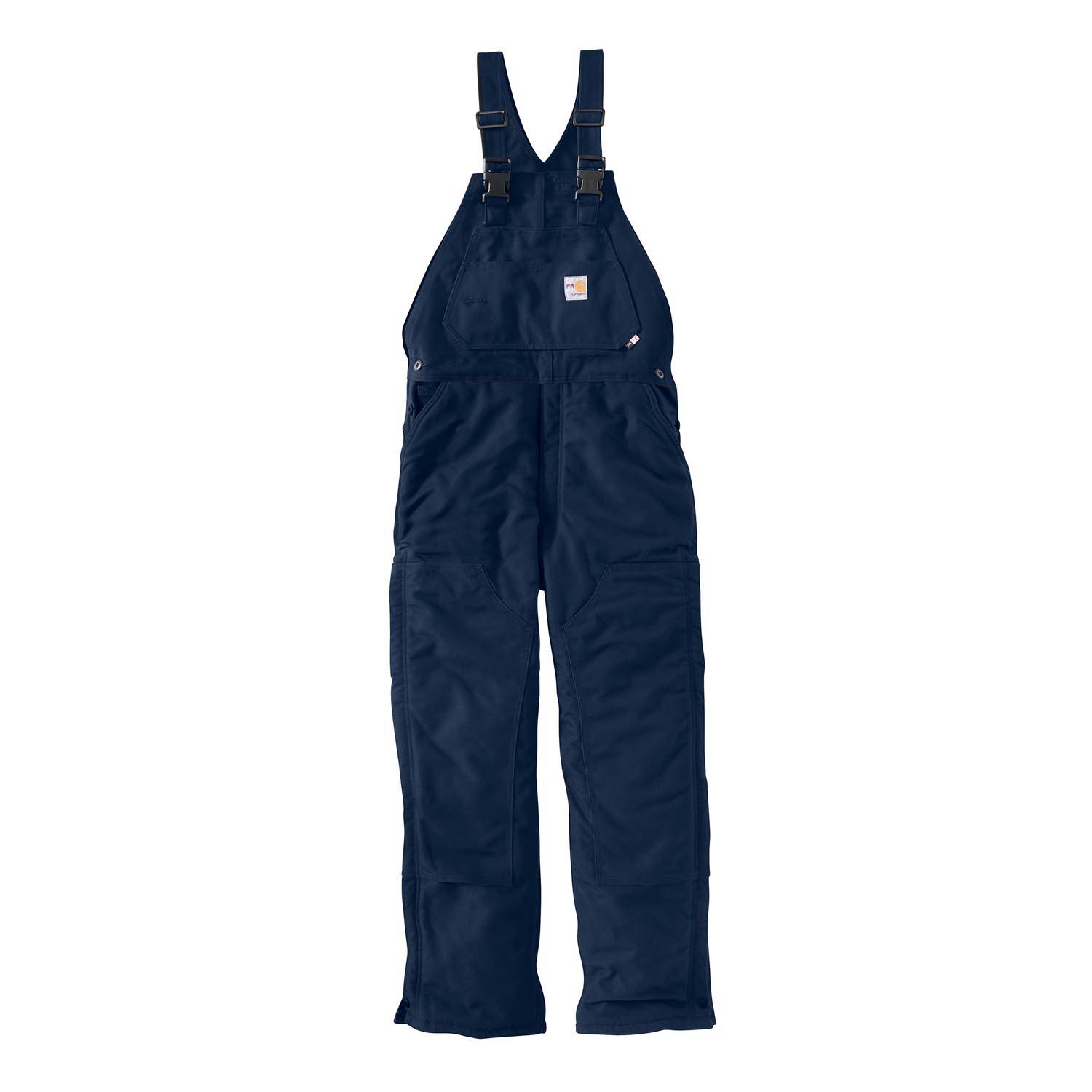 CARHARTT FLAME-RESISTANT UNLINED DUCK BIB OVERALL  DARK NAVY