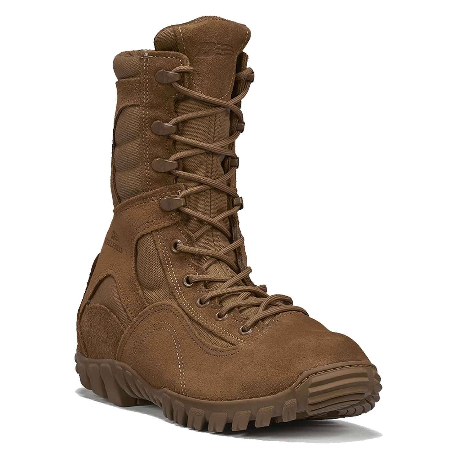 Belleville AFTW Boots Men 13.5 R Coyote Brown Lace Up Goretex Flight Approved Amazon.com: Belleville C333 Hot-Weather Hybrid Assault Boots  main image 4