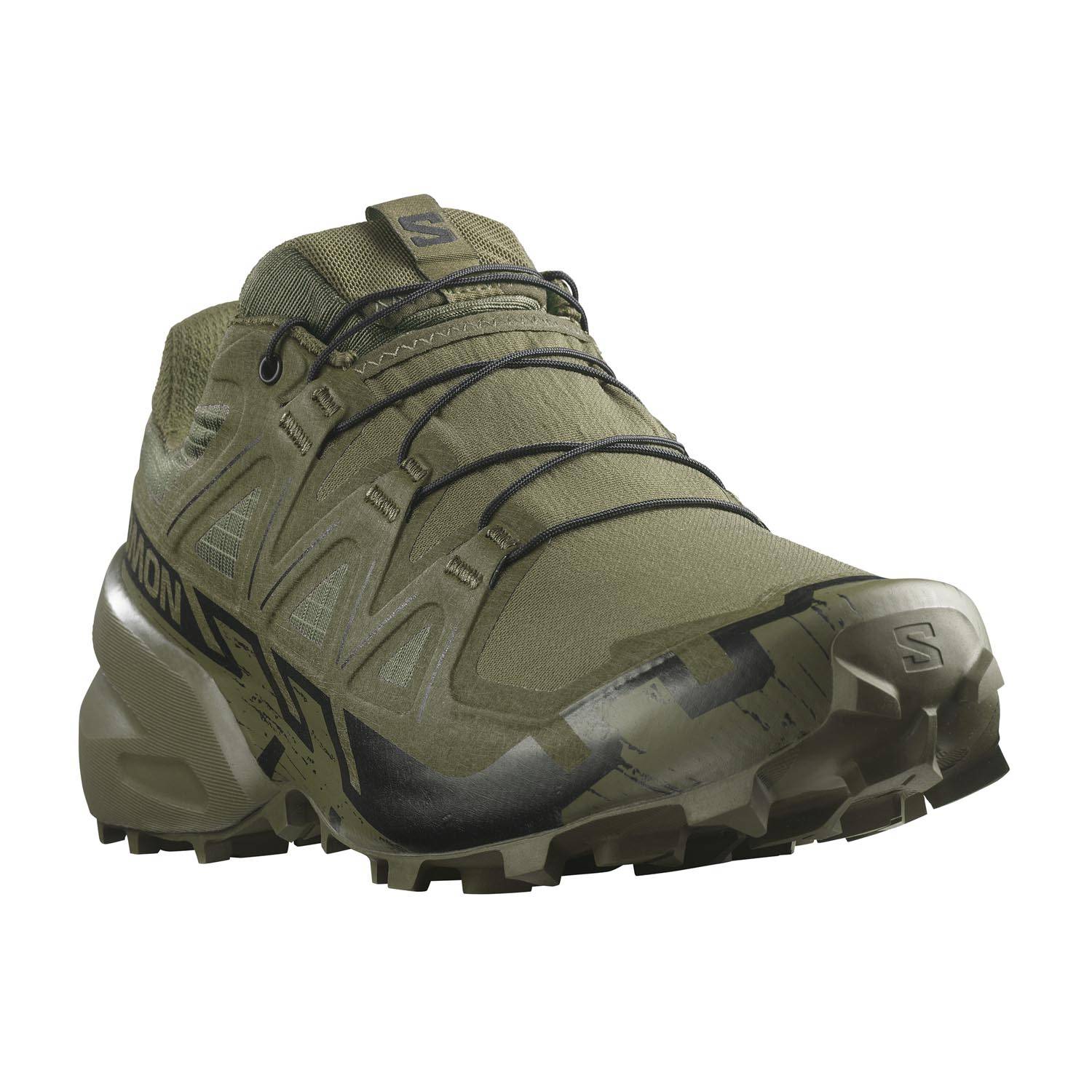 SALOMON SPEEDCROSS 6 FORCES TRAIL RUNNING SHOES IN GREEN