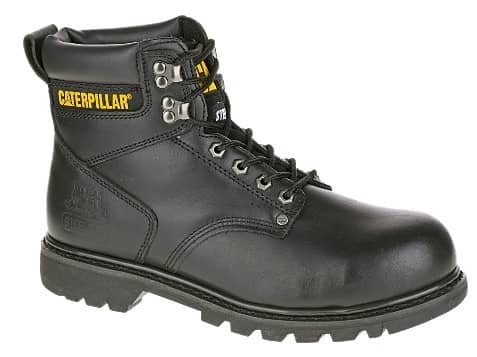 Caterpillar Men's 6" Black Second Shift Steel Toe Boot