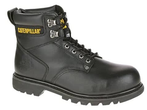 CATERPILLAR MEN'S 6" BLACK SECOND SHIFT STEEL TOE BOOT