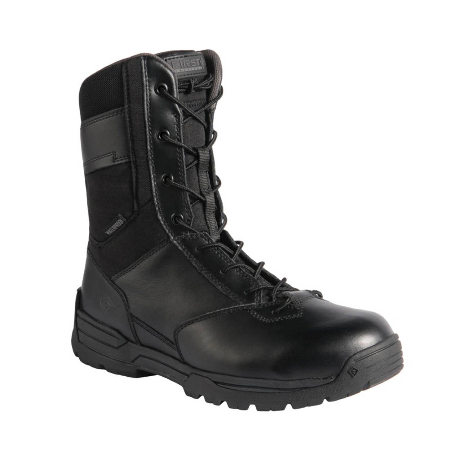 First Tactical Men's 8" Waterproof Side-Zip Duty Boots
