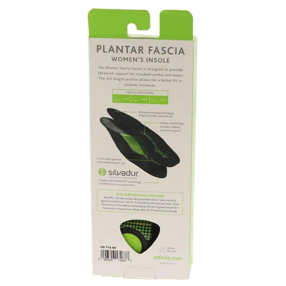 sof sole women's plantar fasciitis insole