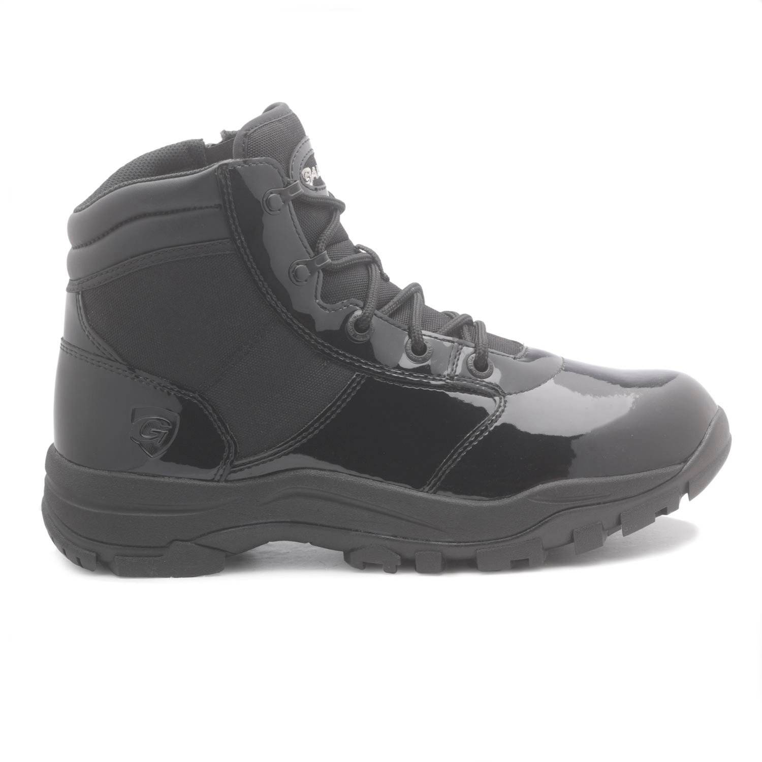 Galls Men's 6" High Gloss Side Zip Boots