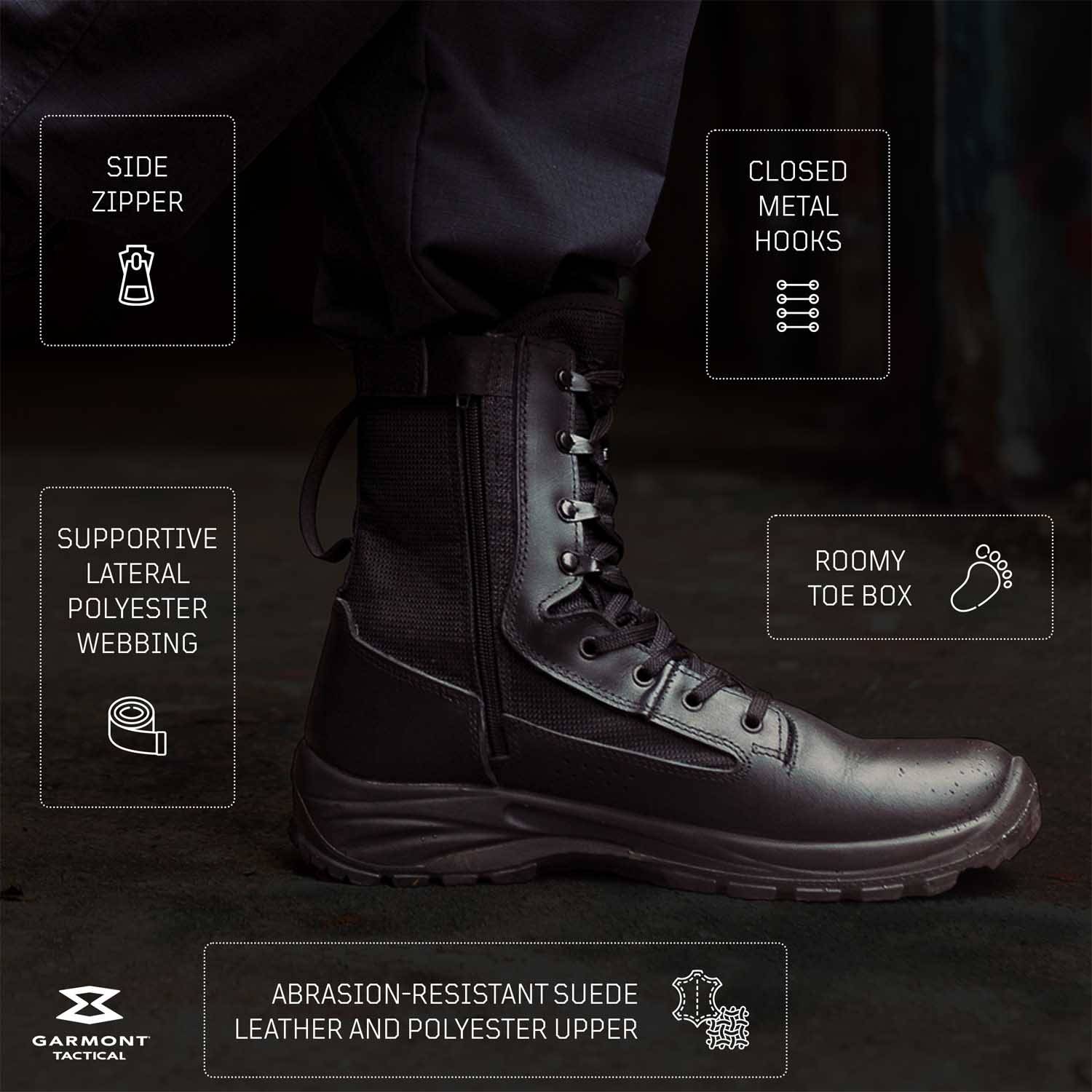 garmont t8 defense le boots Garmont T8 Defense 8-Inch Military Boots 003059  main image 3