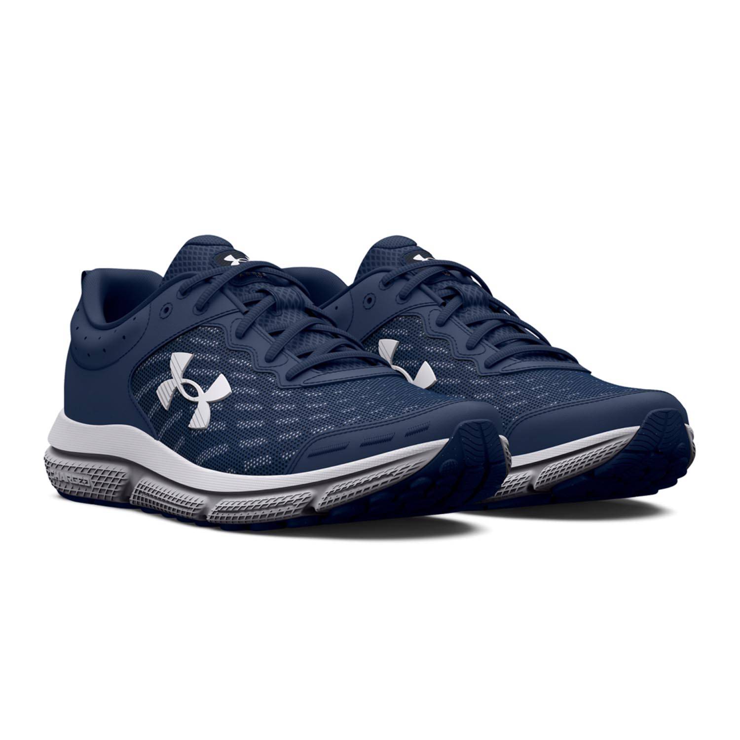 UNDER ARMOUR MEN'S CHARGED ASSERT 10 SHOES IN NAVY / WHITE