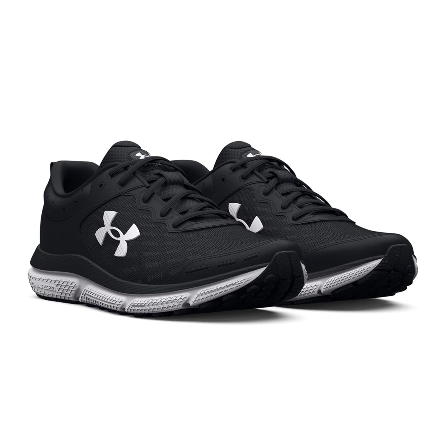 UNDER ARMOUR WOMEN'S CHARGED ASSERT 10 SHOES BLACK / WHITE