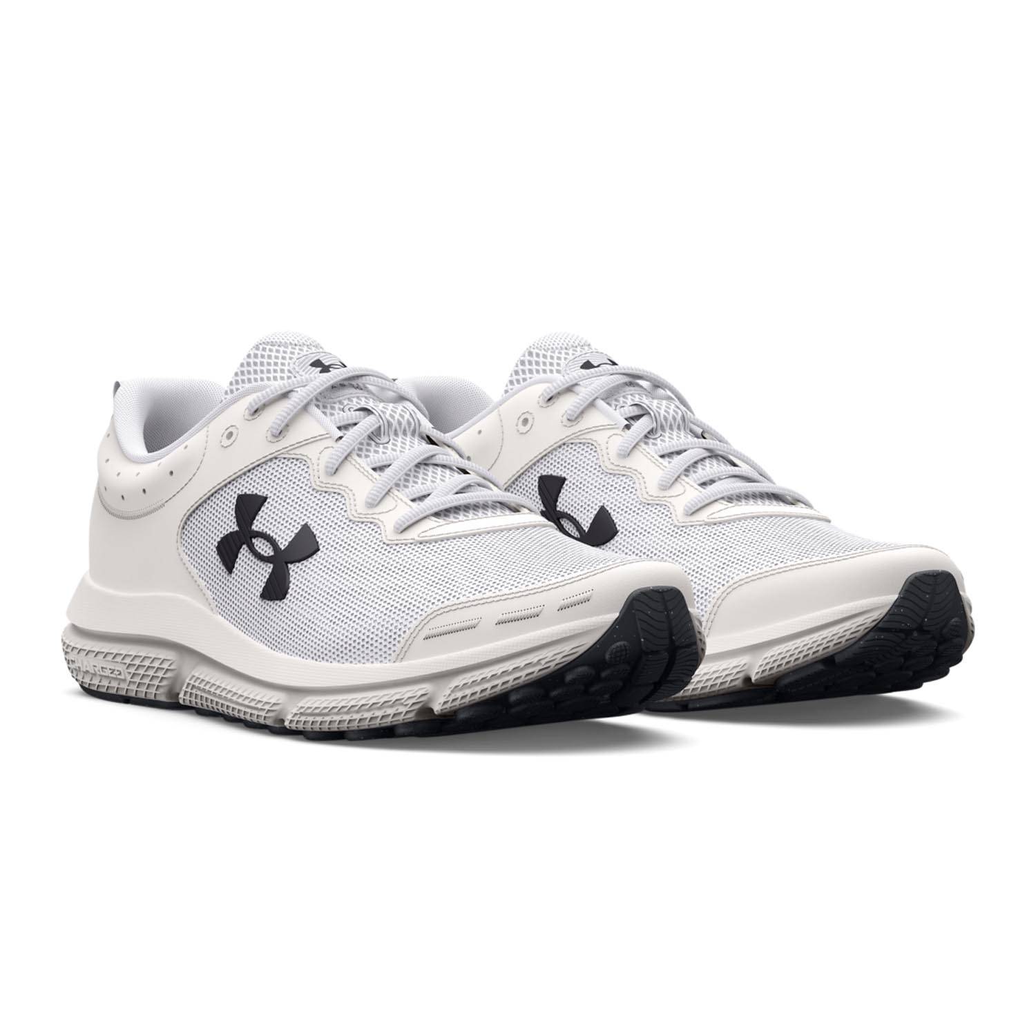 UNDER ARMOUR WOMEN'S CHARGED ASSERT 10 SHOES WHITE / BLACK