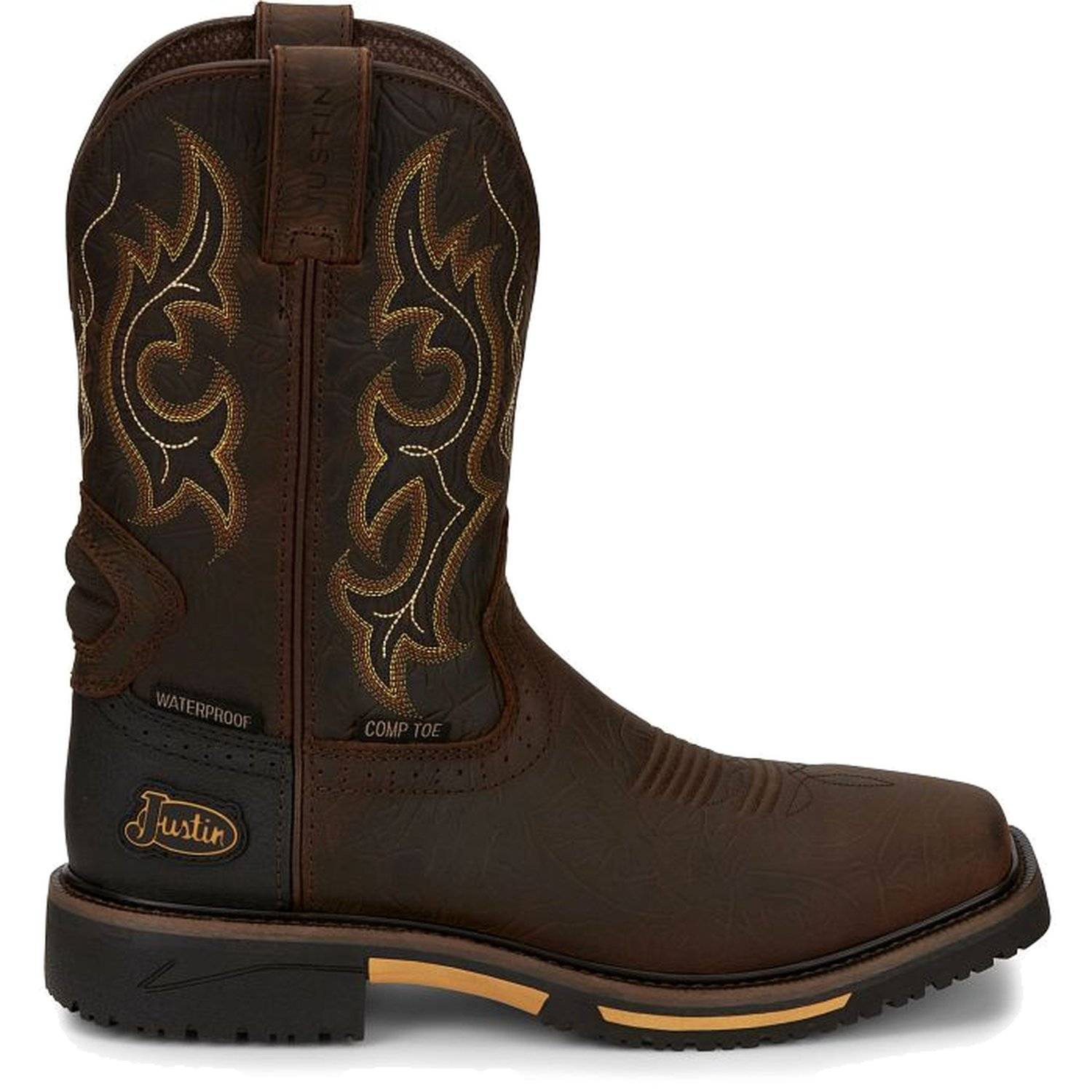 Justin Men's Joist 11" Waterproof Comp Toe Boots