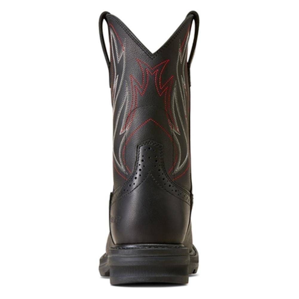 Ariat Sierra Work Boots Sz 11D Black Full-grain Leather ATS  display picture 2