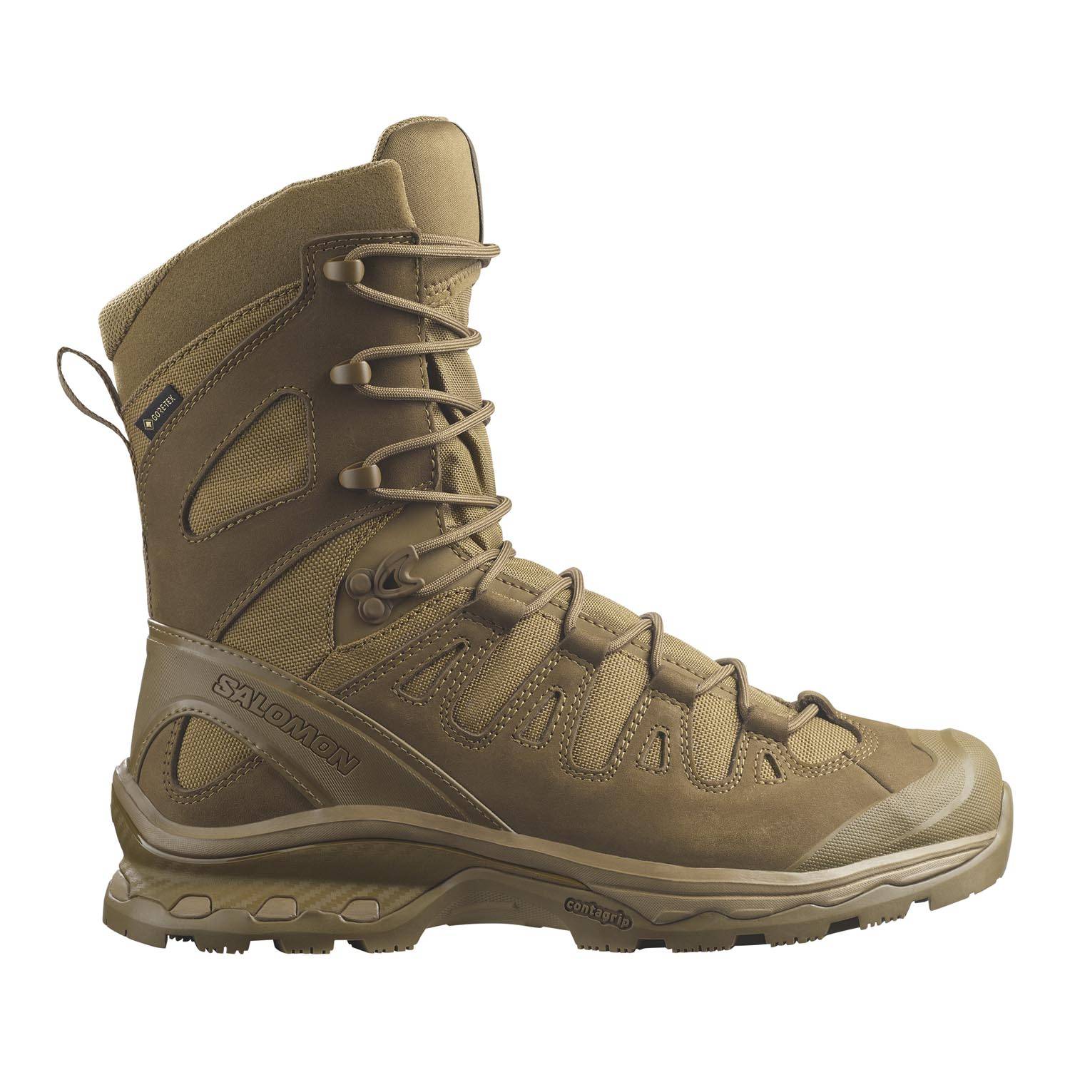 SALOMON QUEST 4D FORCES 2 HIGH GTX BOOTS IN COYOTE
