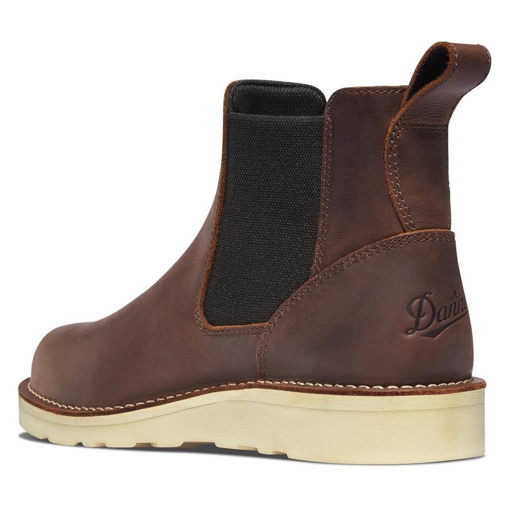 danner bull run chelsea tobacco Men's - Steel Toe 15487SALE DEAL conductive electrical shock resistant soles and heels Danner 6" Bull Run Moc