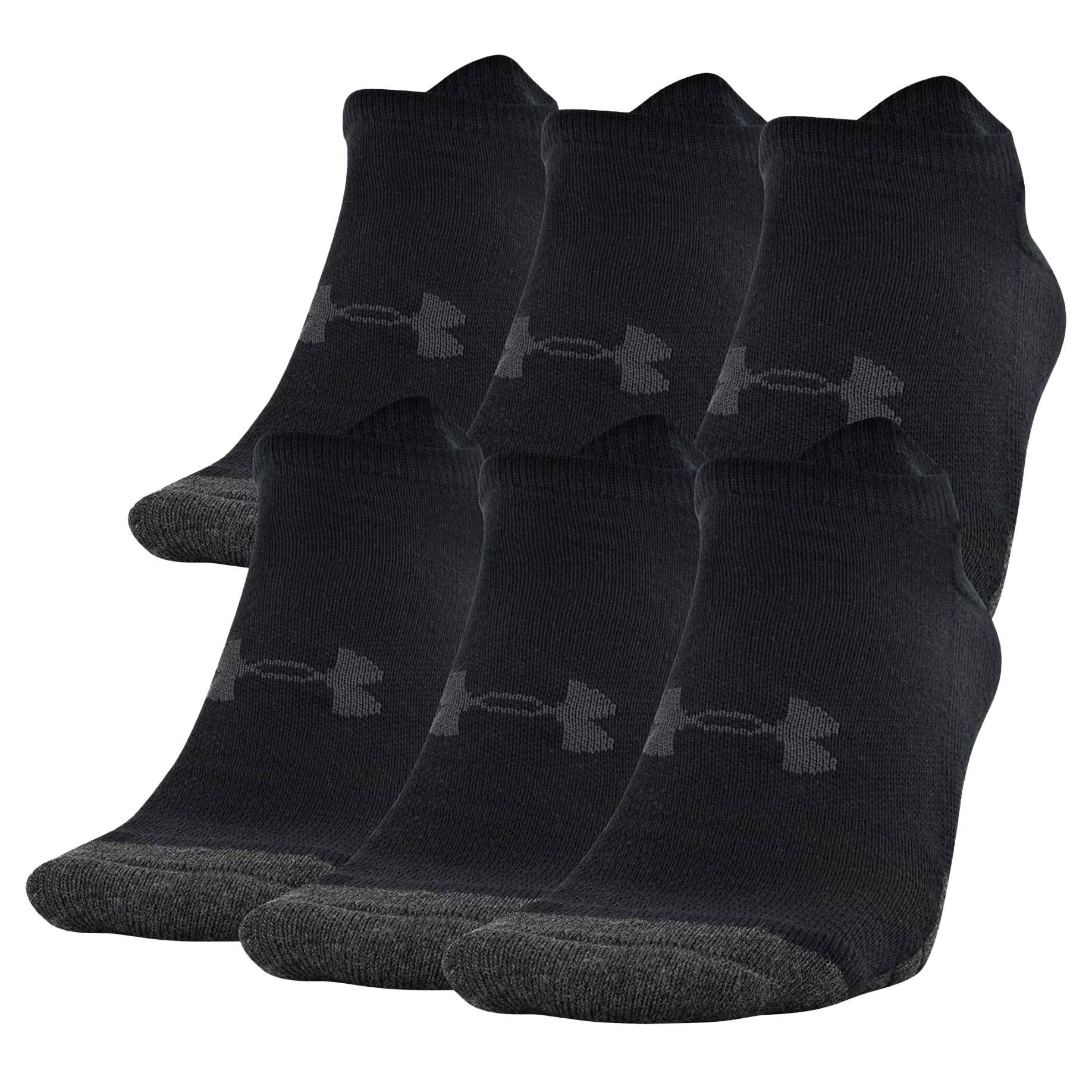 UNDER ARMOUR PERFORMANCE TECH NO SHOW SOCKS (6 PACK)