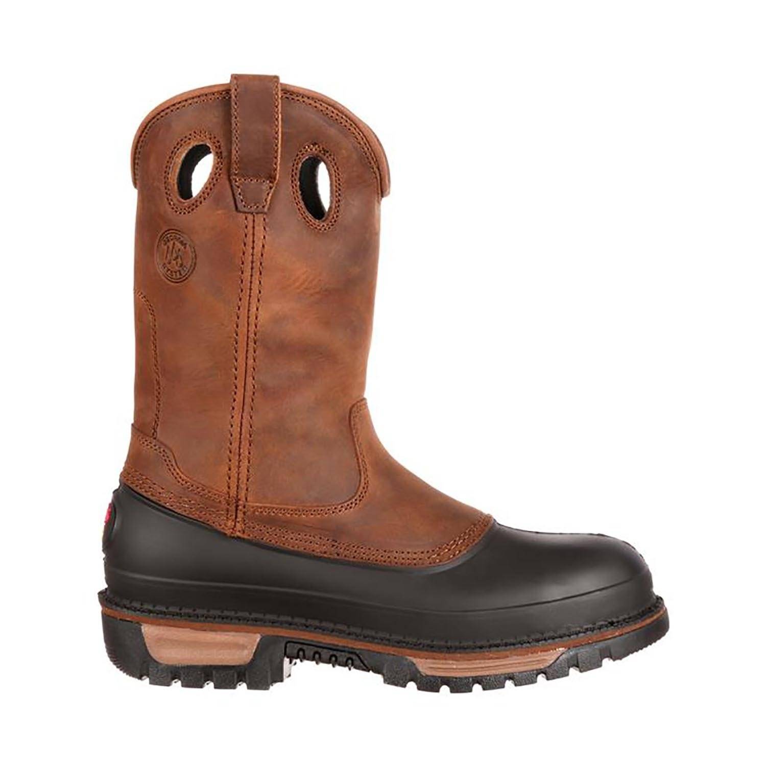 GEORGIA MEN'S 11" MUDDOG WELLINGTON STEEL TOE WATERPROO