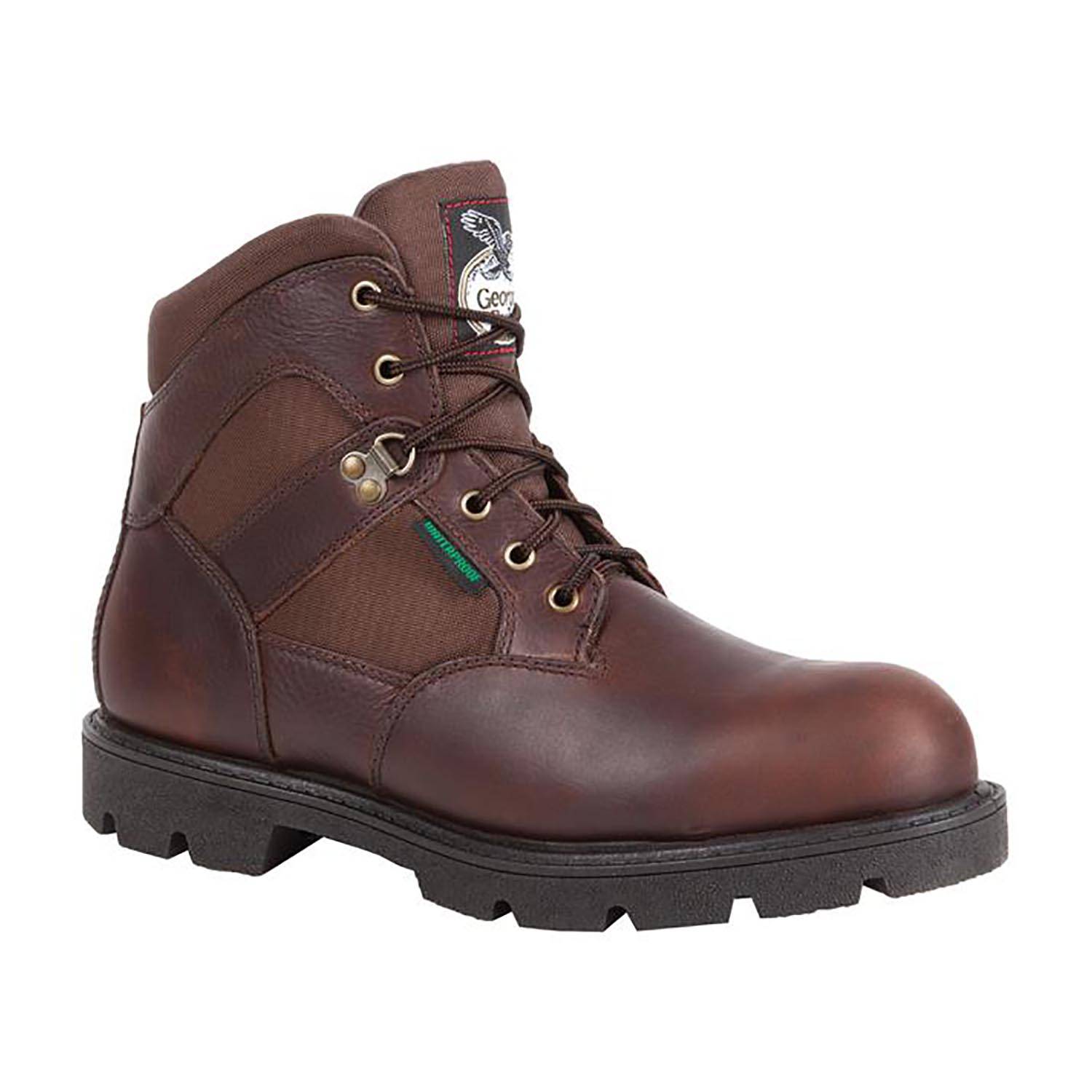 GEORGIA BOOT MEN'S 6" HOMELAND STEEL TOE WATERPROOF BOOTS