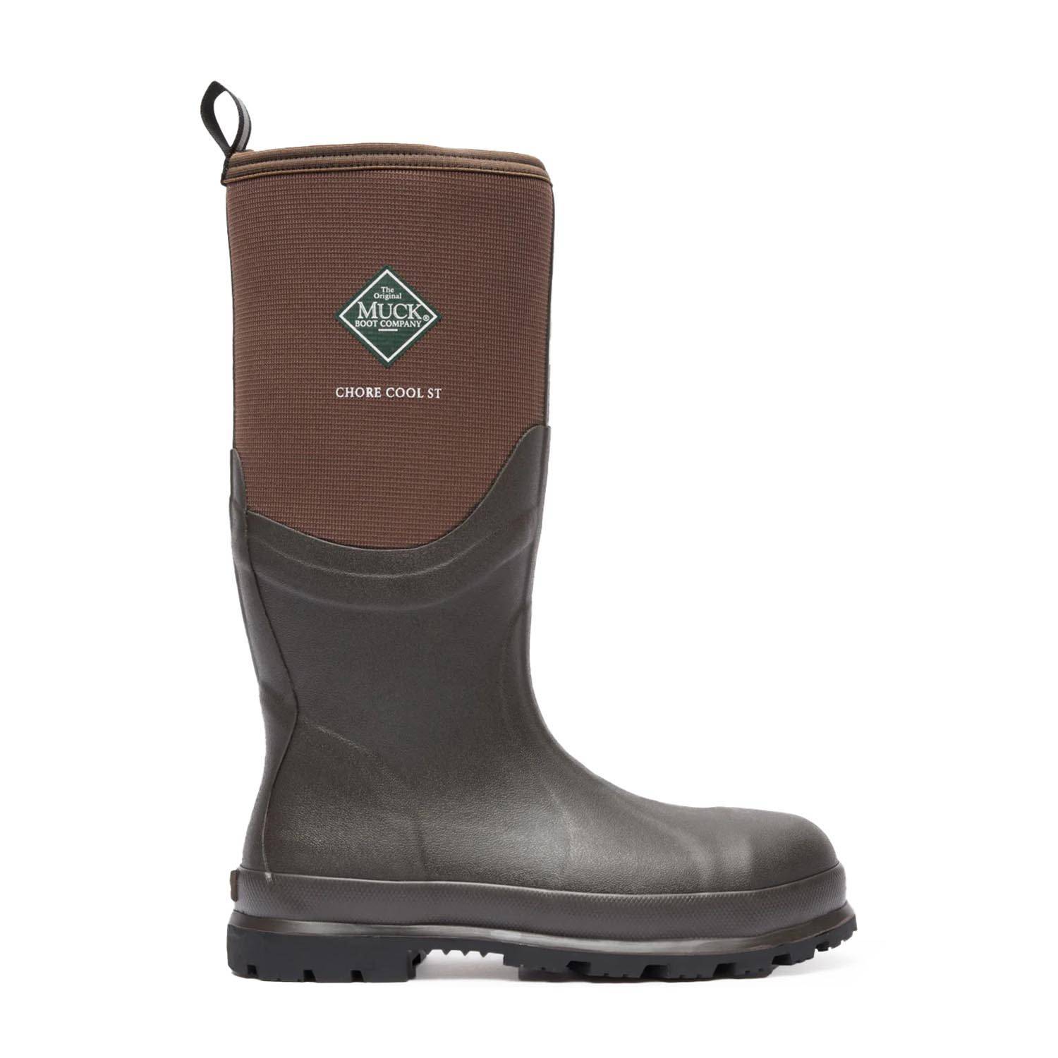 MUCK MEN'S CHORE COOL STEEL TOE TALL WATERPROOF BOOTS