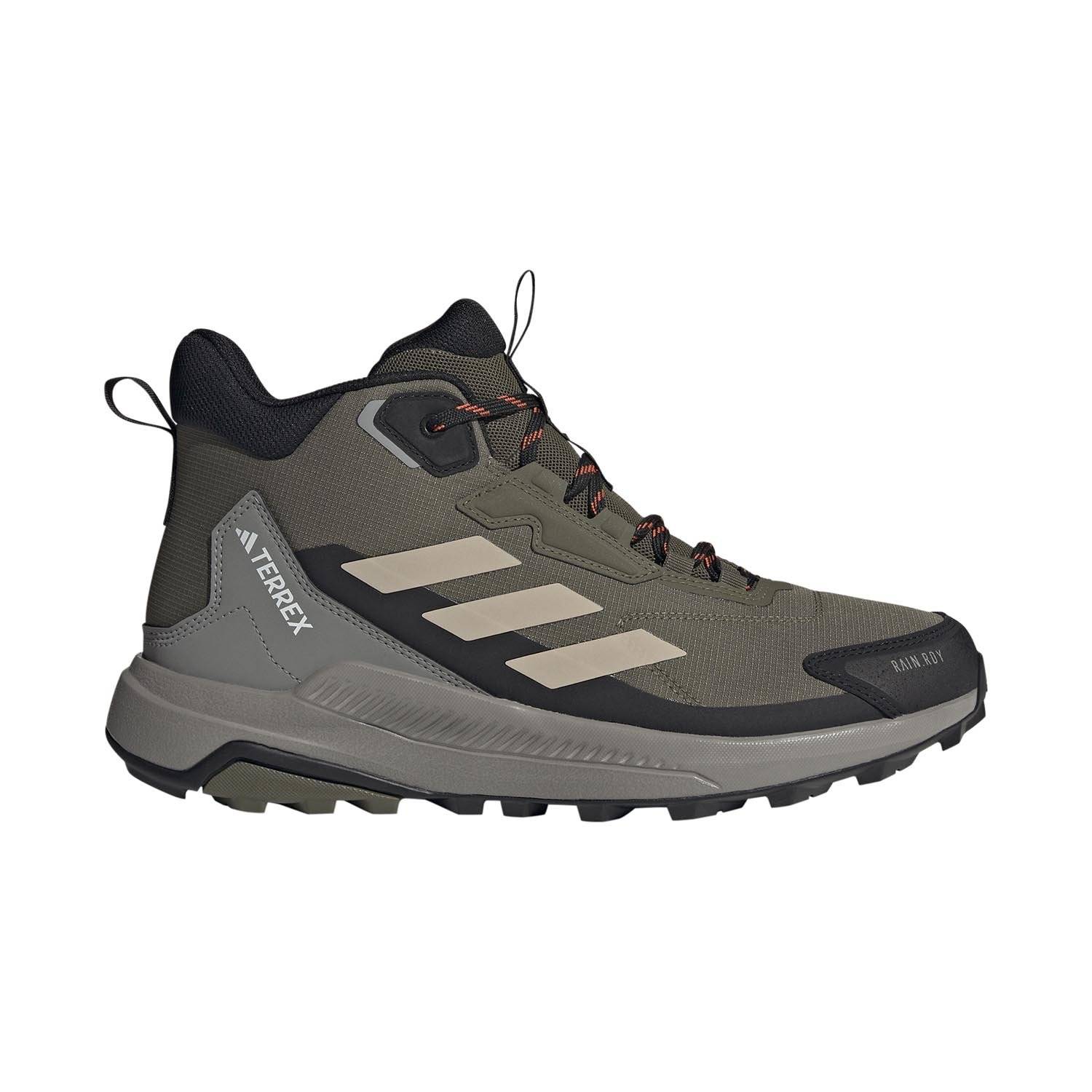 ADIDAS MEN'S TERREX ANYLANDER MID RAIN.RDY HIKING SHOES IN O