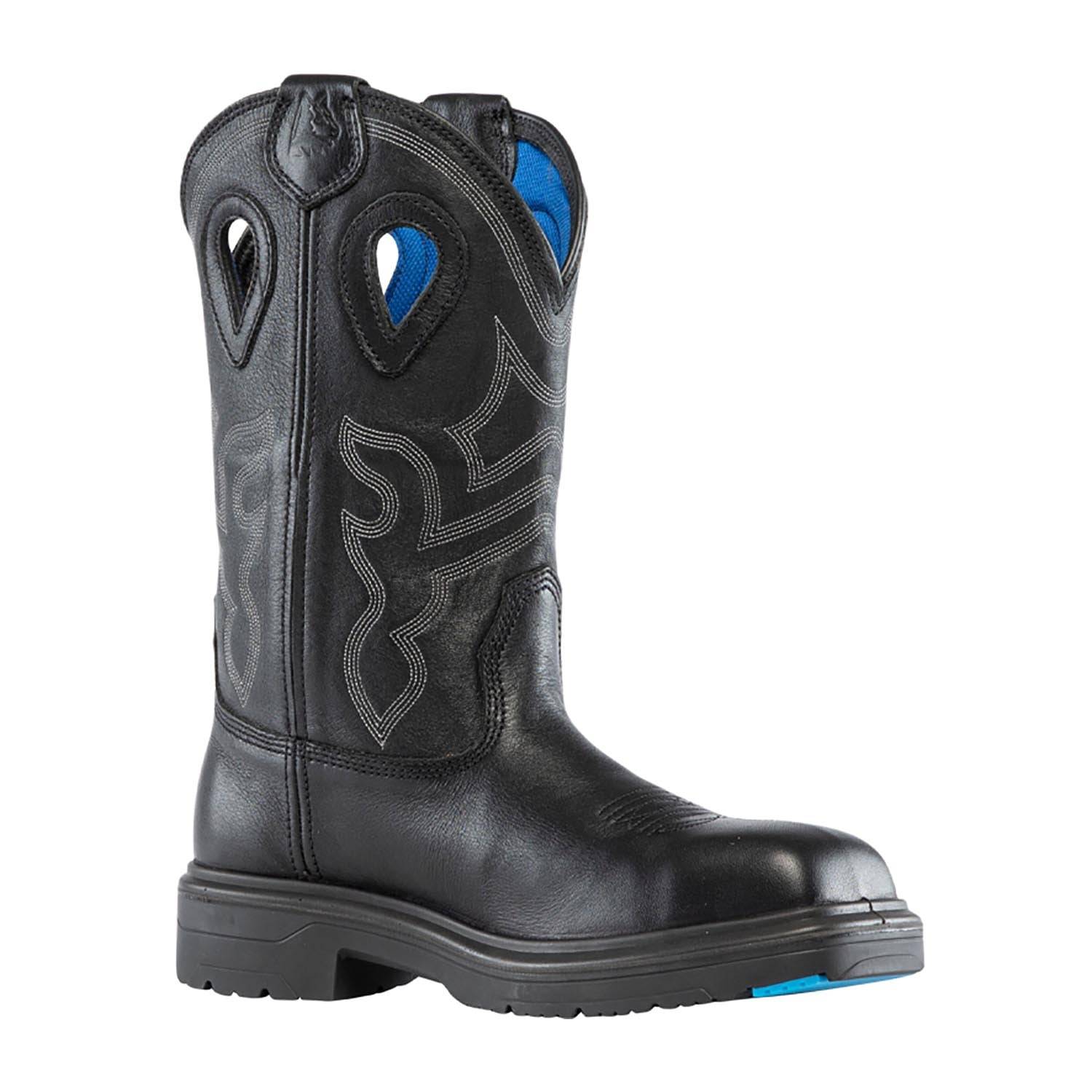 STEEL BLUE MEN'S BLUE HEELER STEEL TOE WESTERN BOOTS