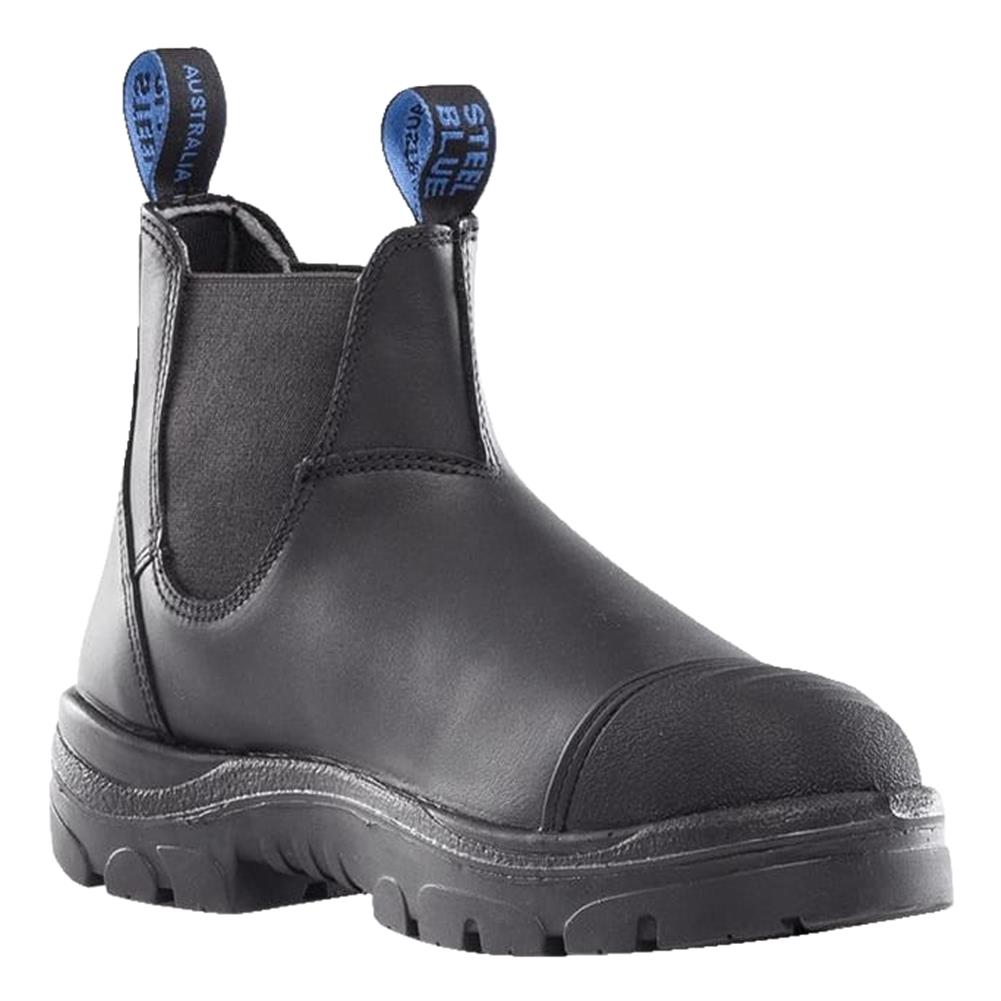 STEEL BLUE 6" HOBARD SCUFF TOE CHELSEA STYLE SLIP-ON STEEL T