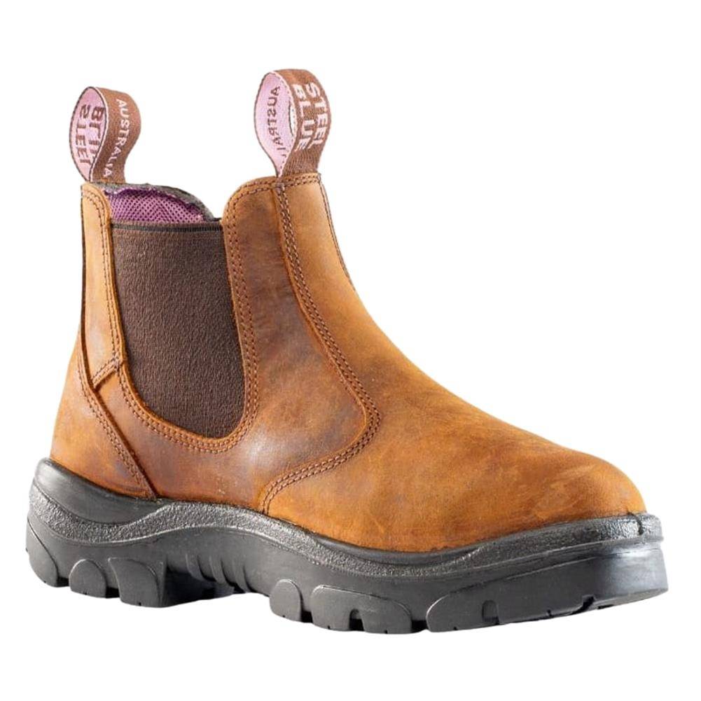 STEEL BLUE 6" CHELSEA SLIP-ON STEEL TOE BOOTS