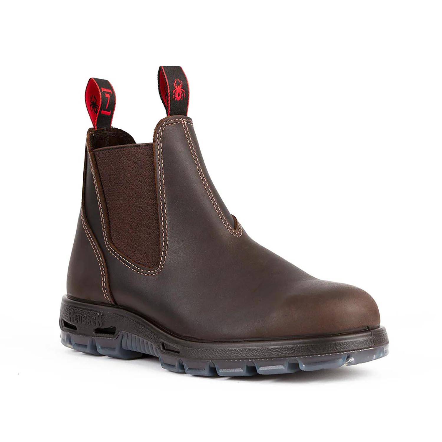 REDBACK GREAT BARRIER 6" SLIP-ON STEEL TOE BOOTS (UK SI