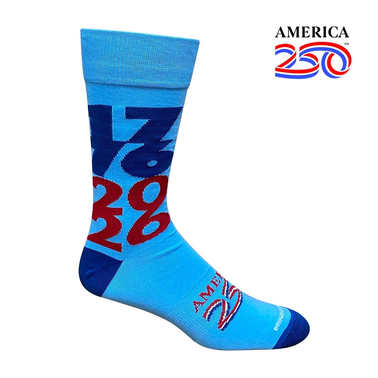 Wilson Brown Big Dates Dress Socks