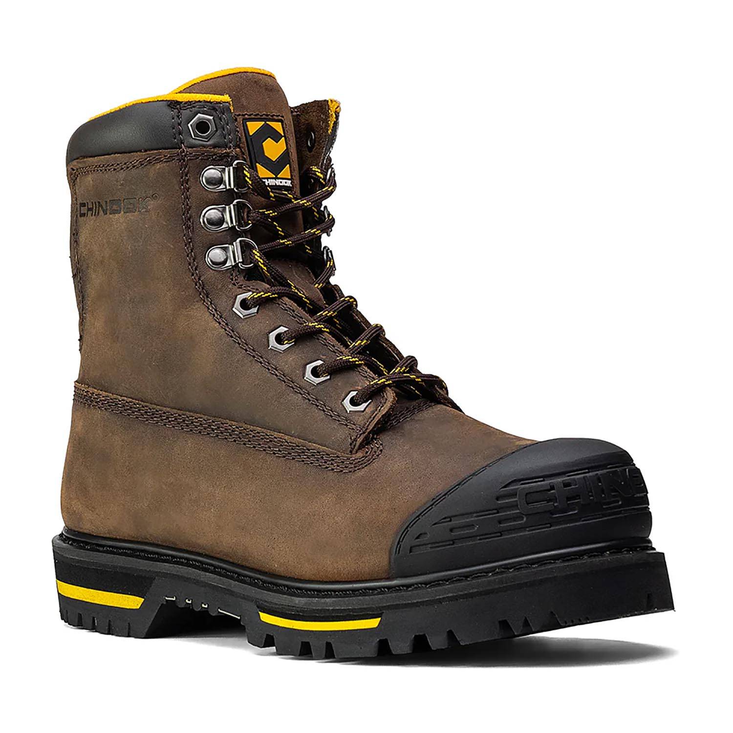 CHINOOK MEN'S TARANTULA 8" STEEL TOE WORK BOOTS
